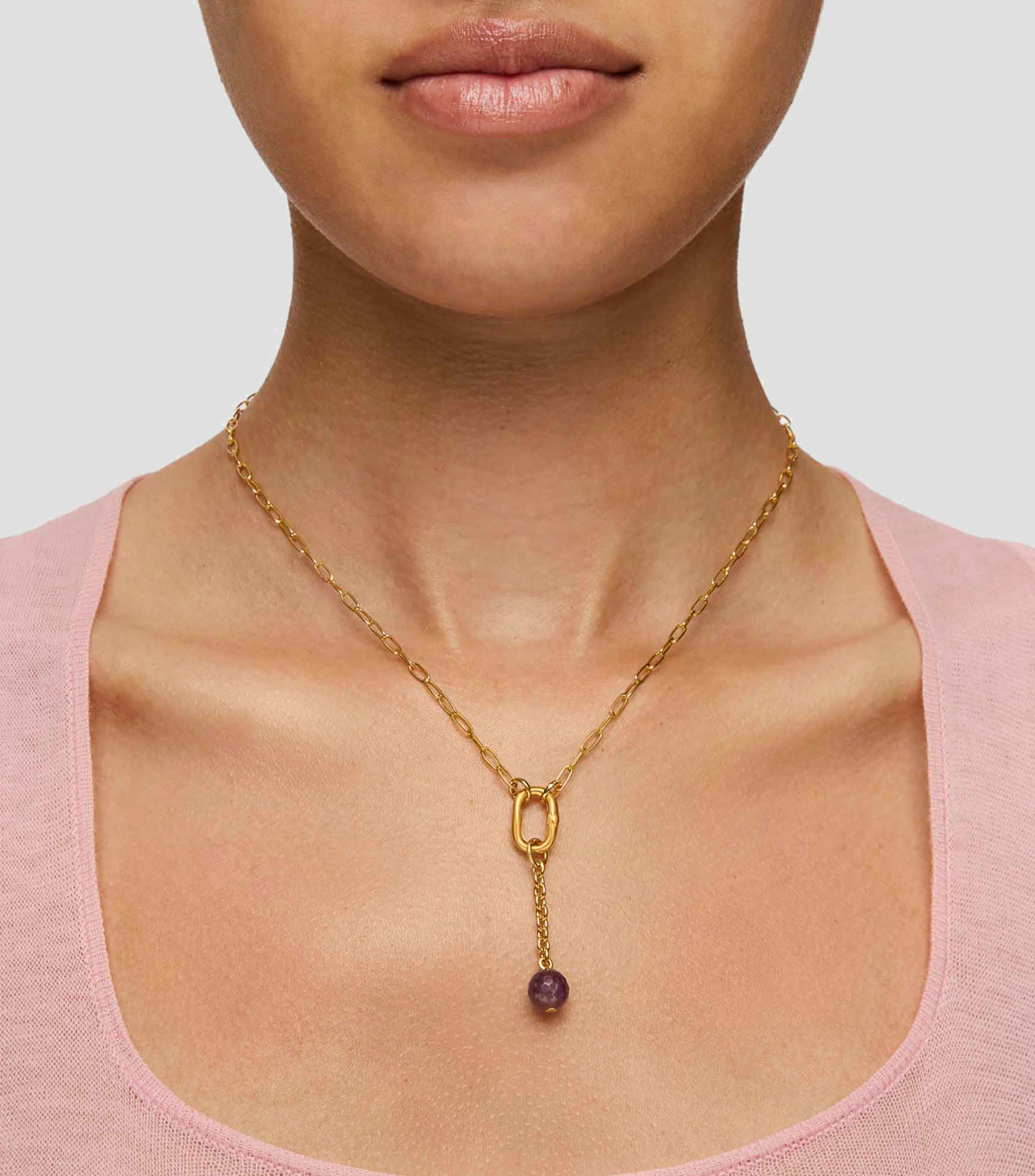 Dije en Plata Hold Oval Mujer