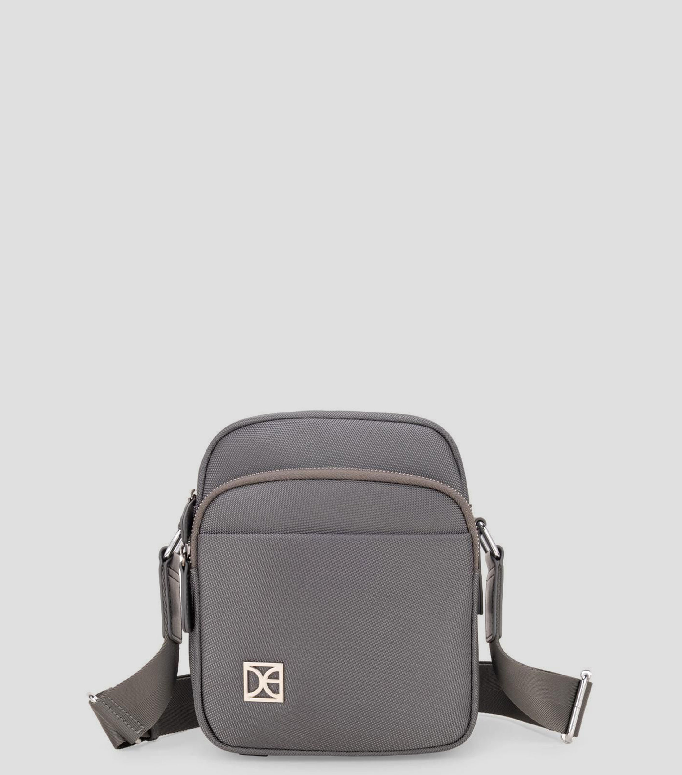 Bolso messenger gris Sylani lisa Hombre
