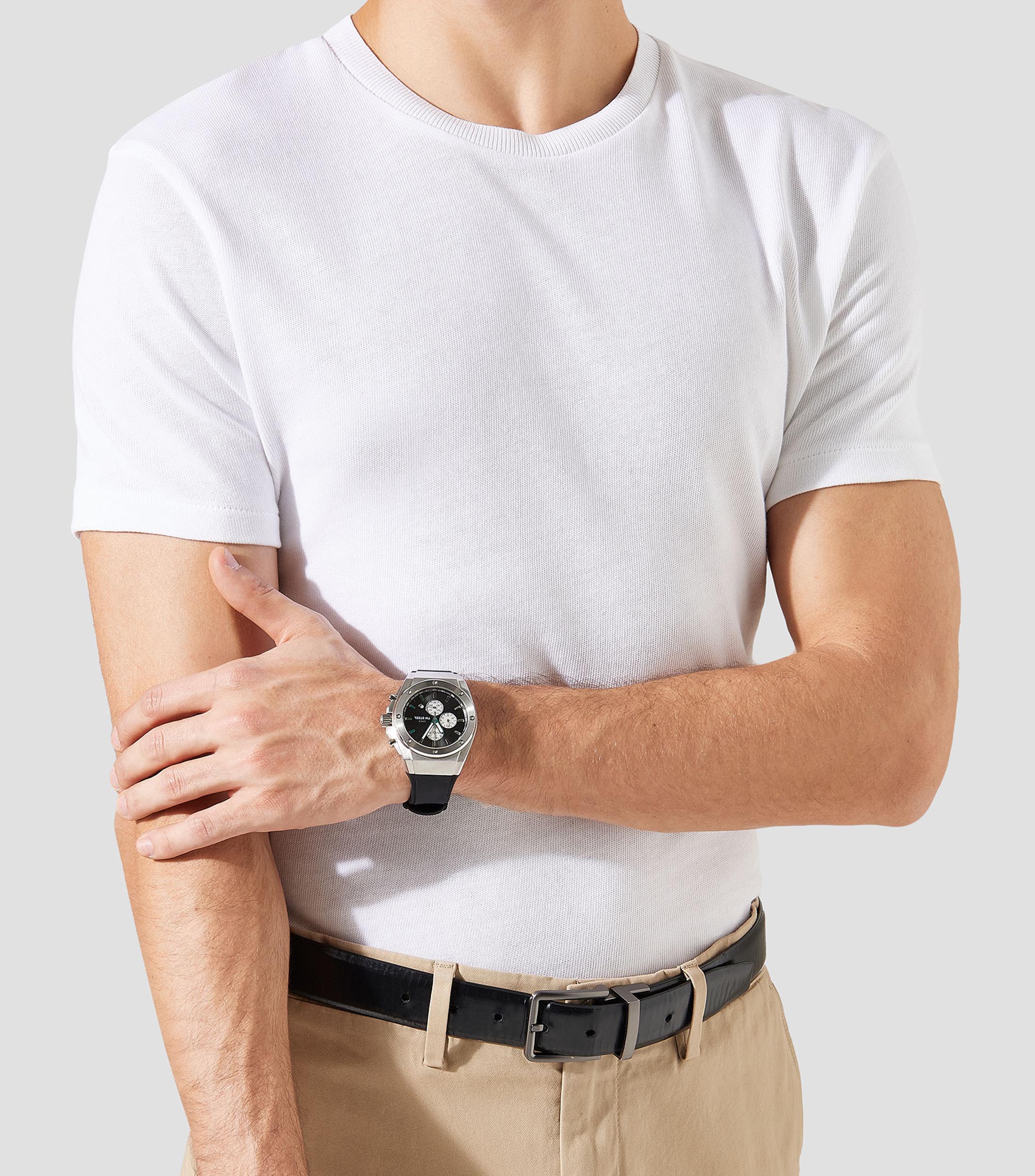 Reloj para Hombre CEO Tech Casual Plateado, Gris Oscuro