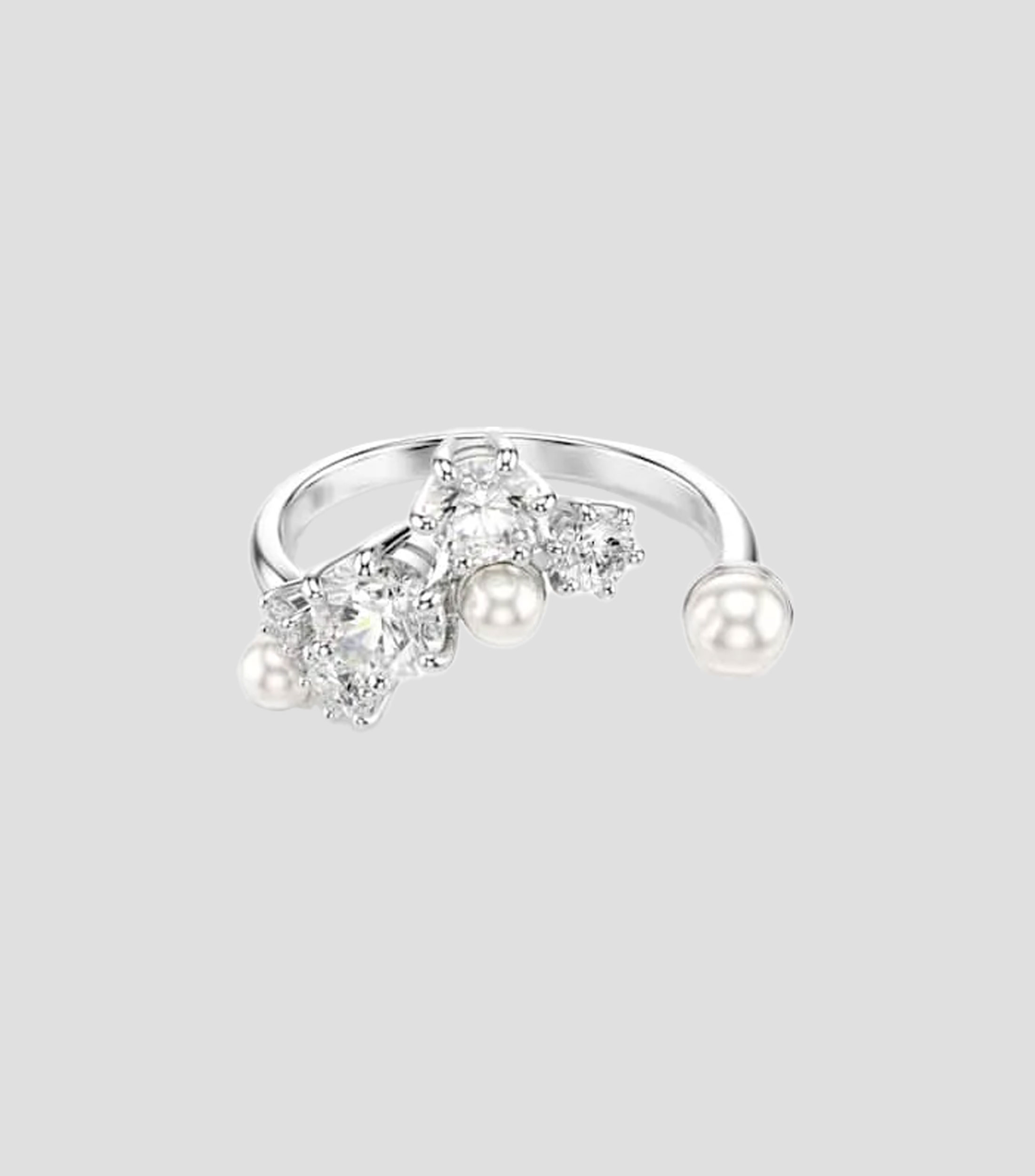 Anillo Constella con cristales y perlas Mujer