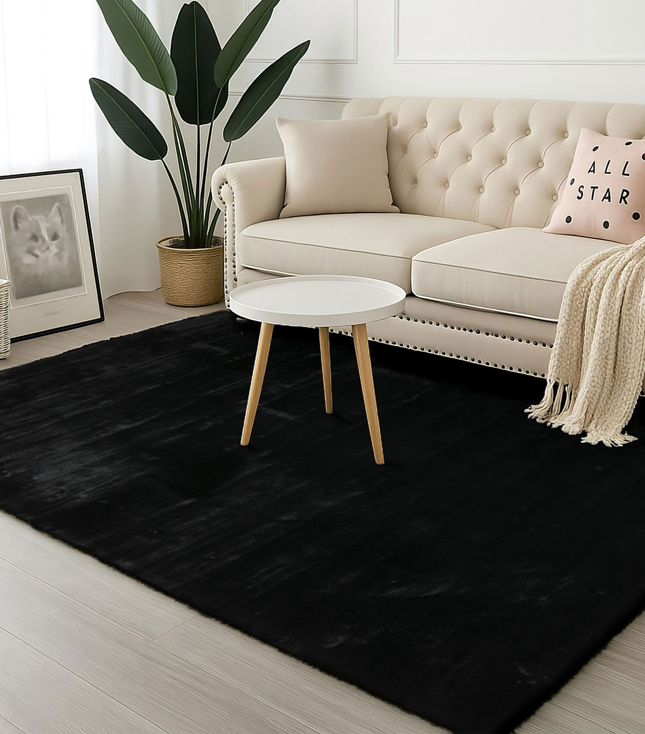 Tapete Nevada Negro 230X150