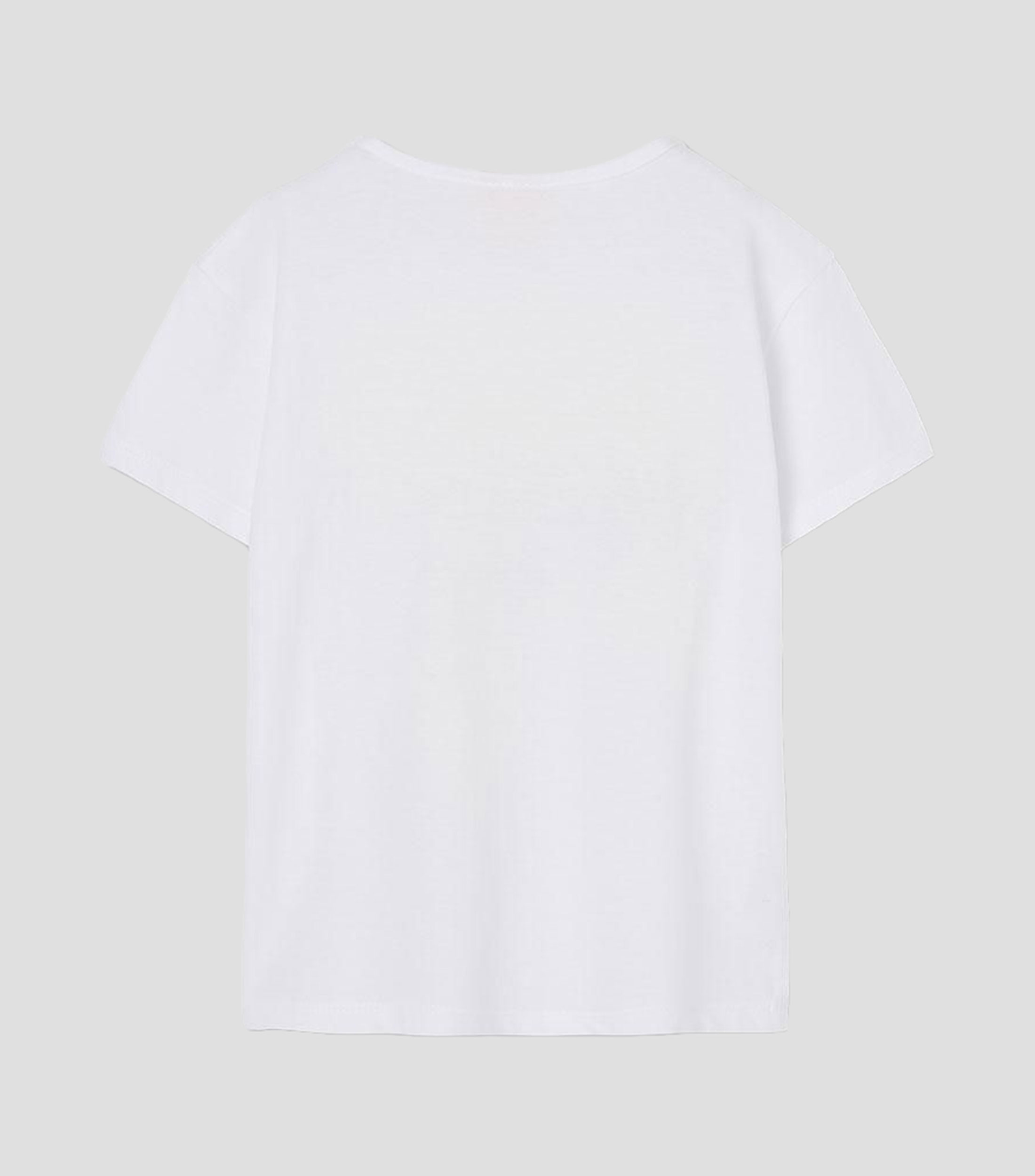 Playera cuello redondo manga corta estampada Niña
