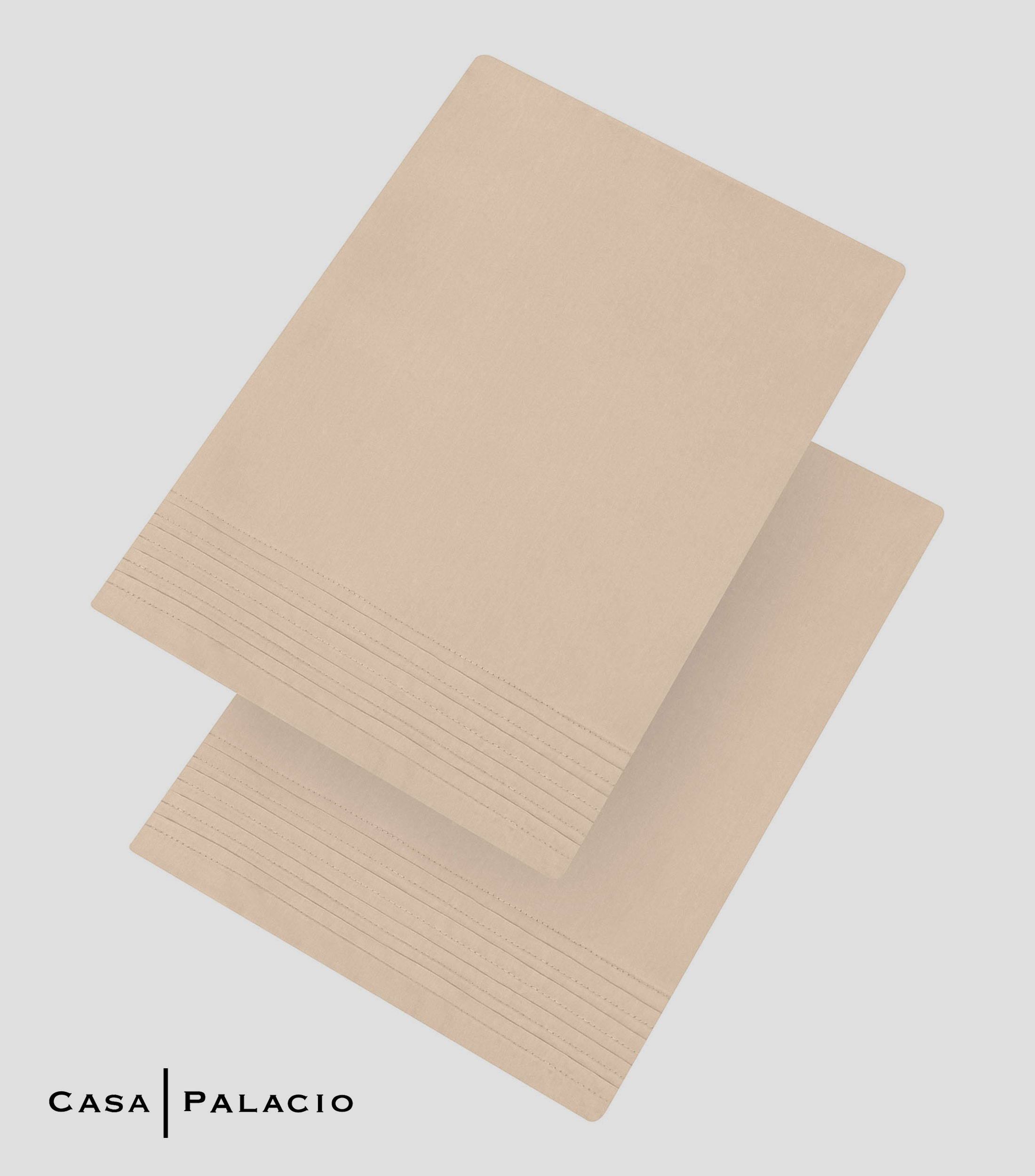 Juego de Funda para Almohada Estándar Monarc Taupe