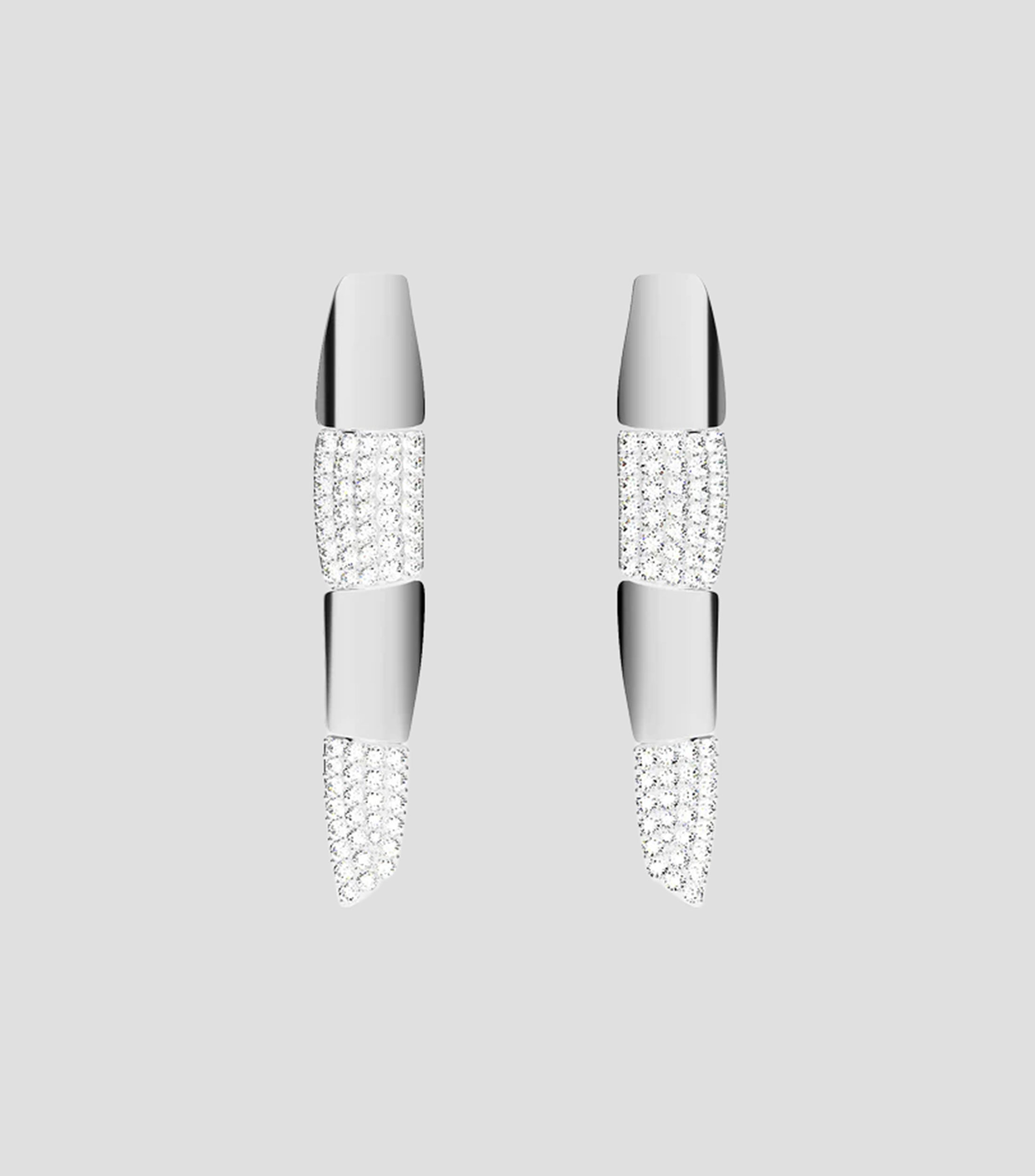 Aretes en plata .925 con circonitas Mujer
