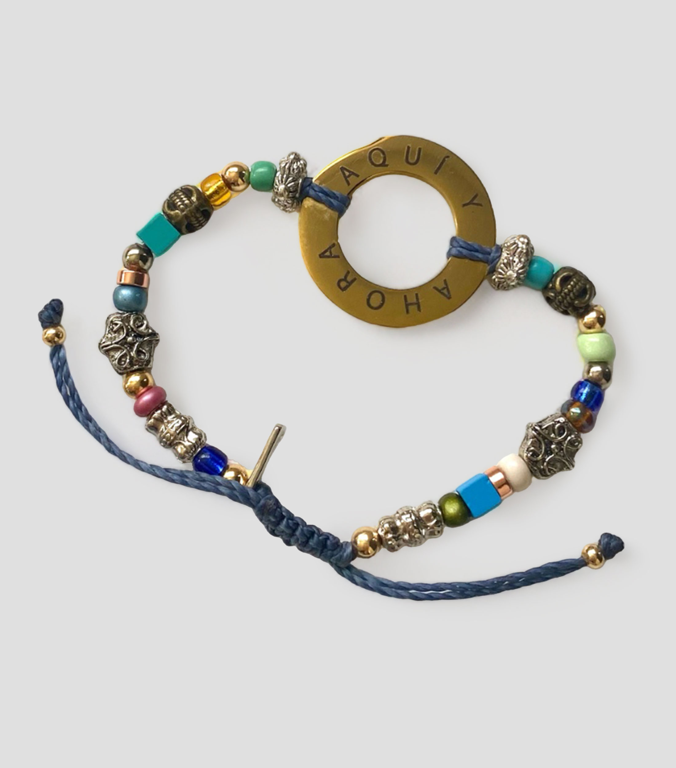 Pulsera con placa Aquí y Ahora Mujer