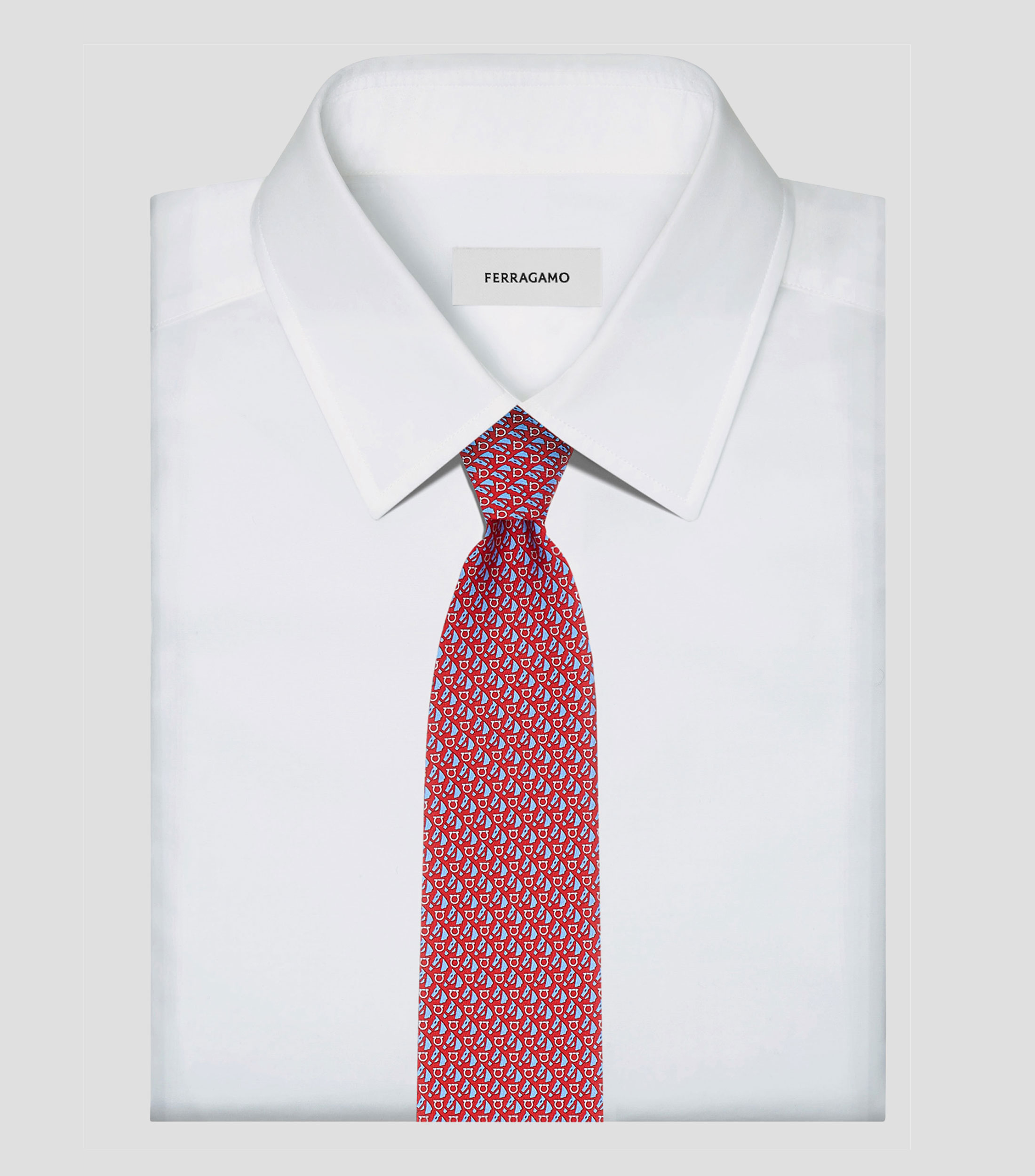 Corbata de seda estampado Ecuestre