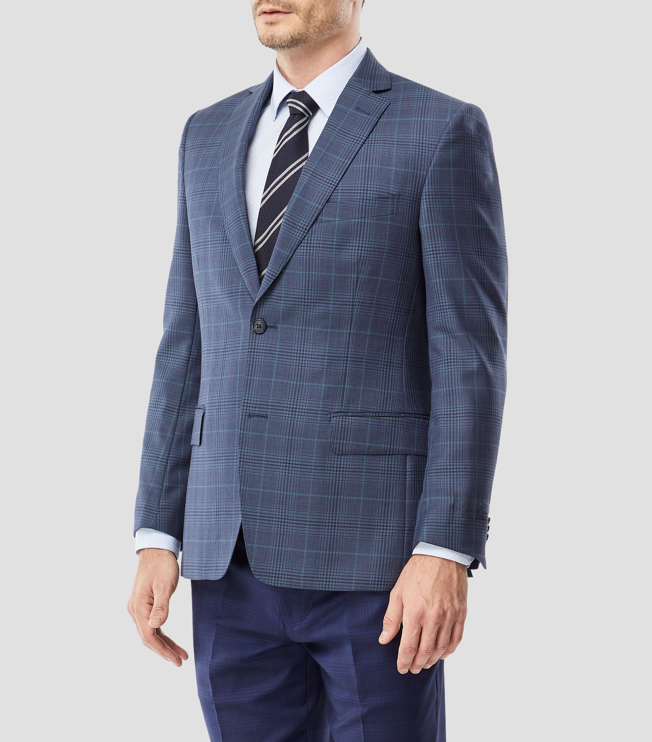 Saco de cuadros Hombre