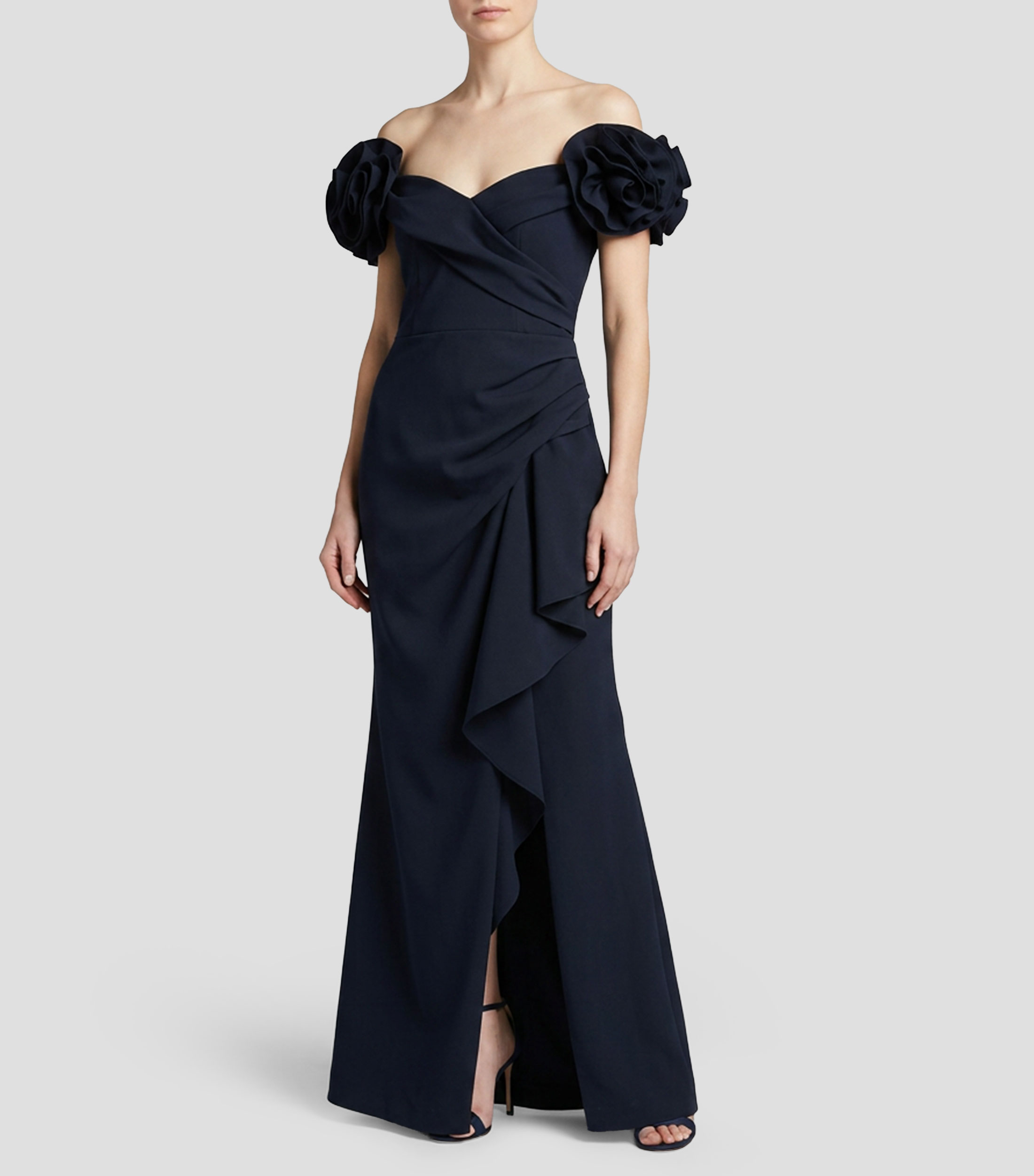 Vestido largo liso Mujer