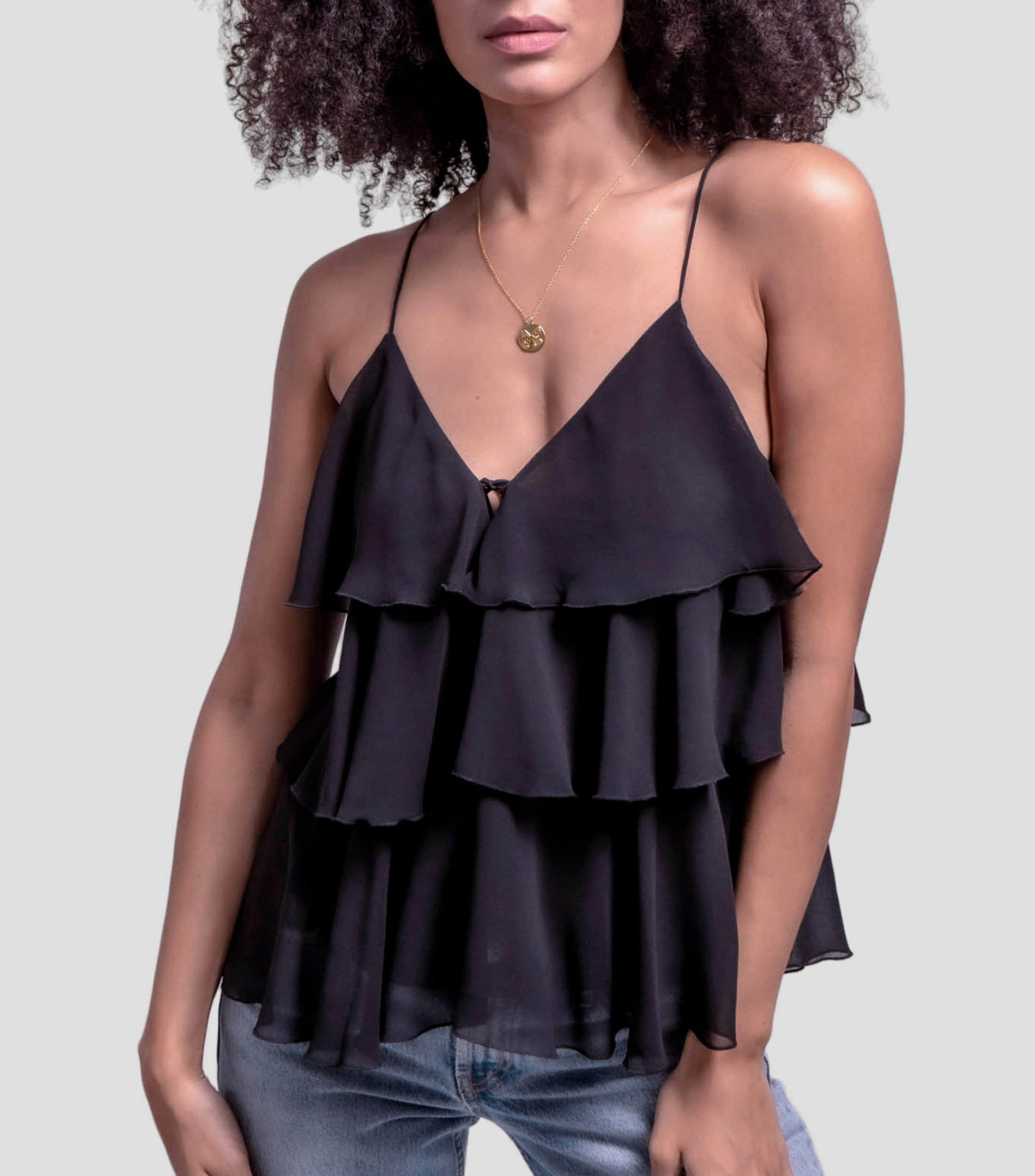 Collar con dije circular de mariposa Mujer