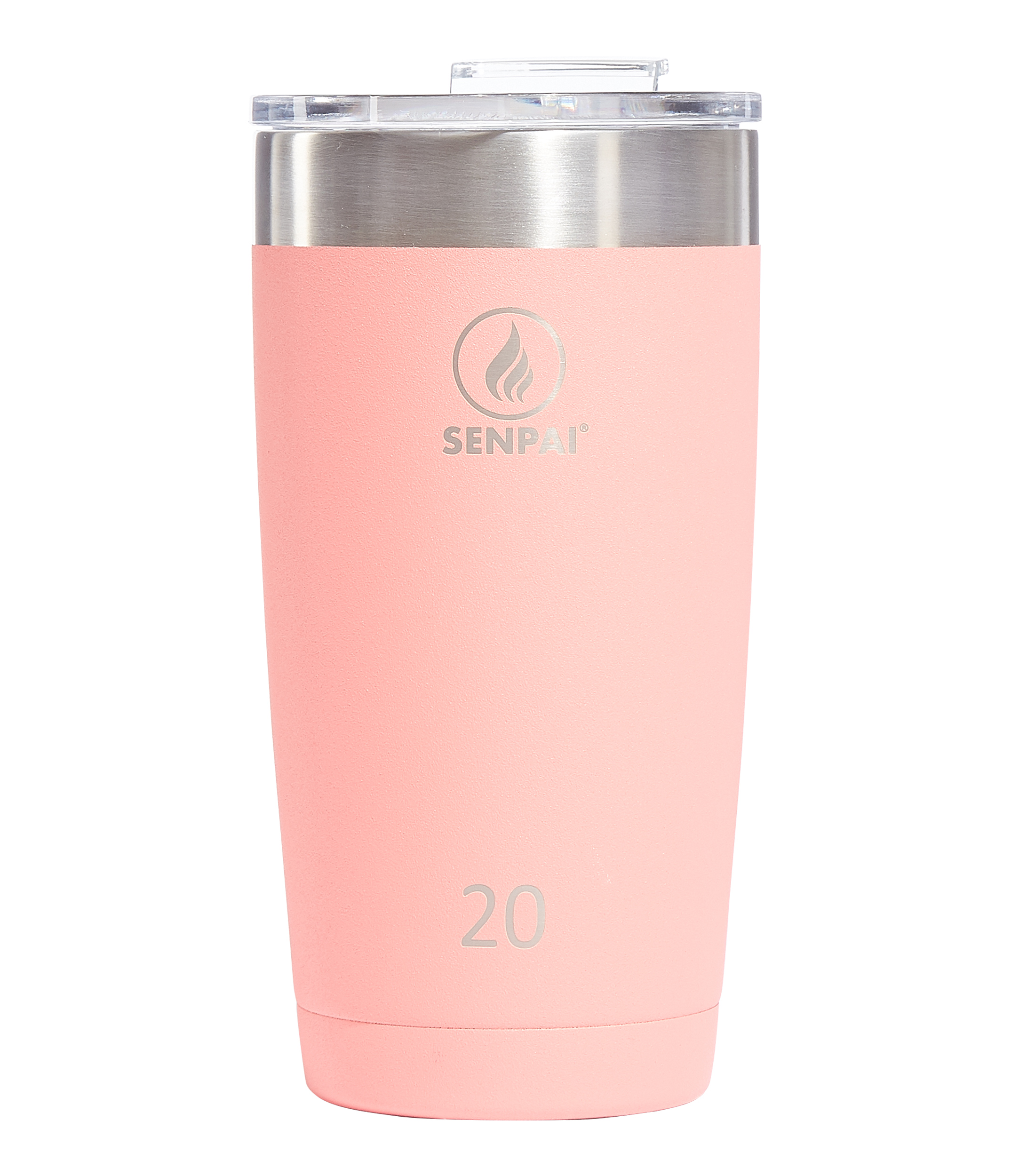 Vaso con Tapa coral