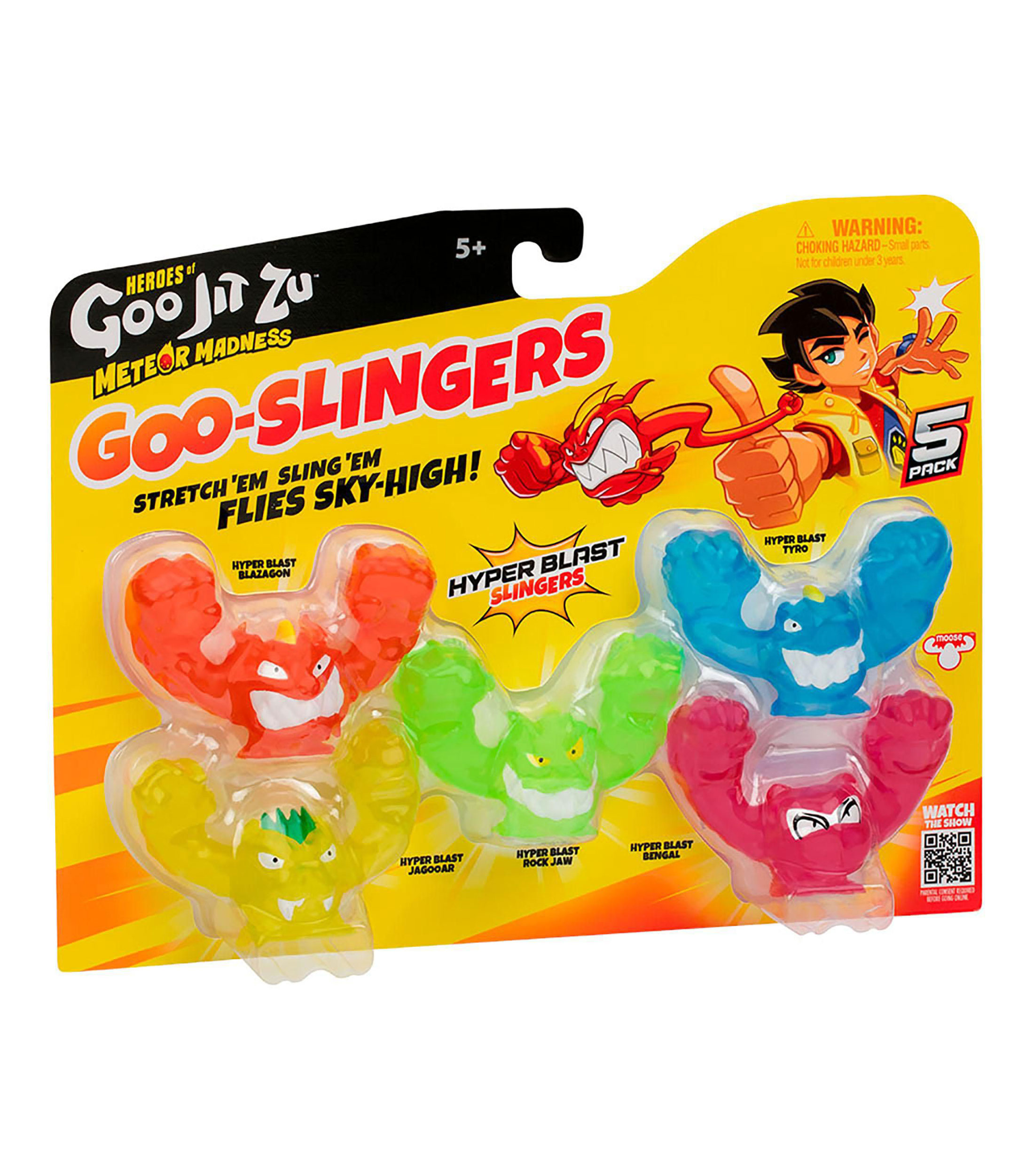 Goo Jit Zu Meteor Madness Goo Slingers Glow 5 pack