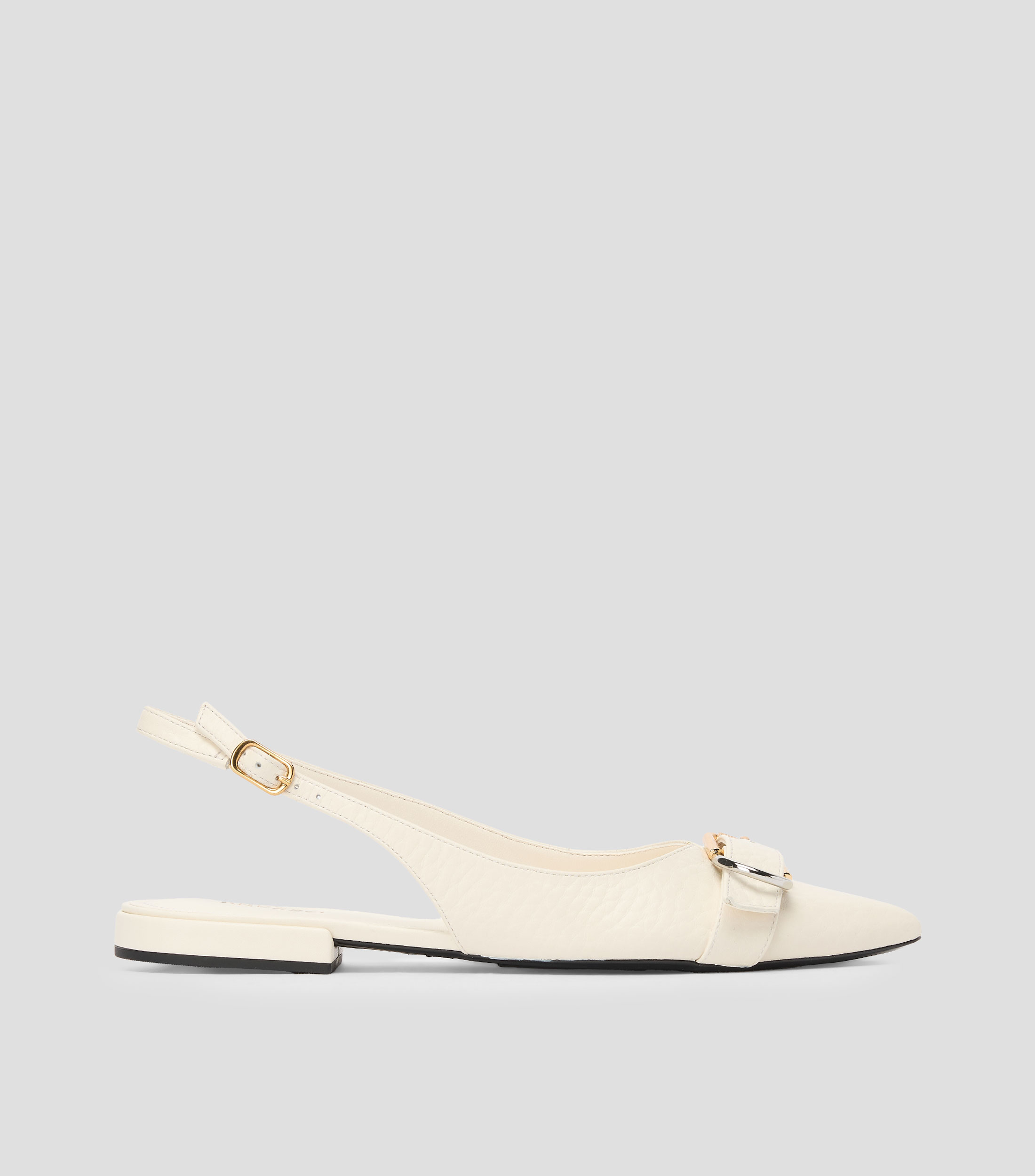 Flats en piel planos lisos Mujer