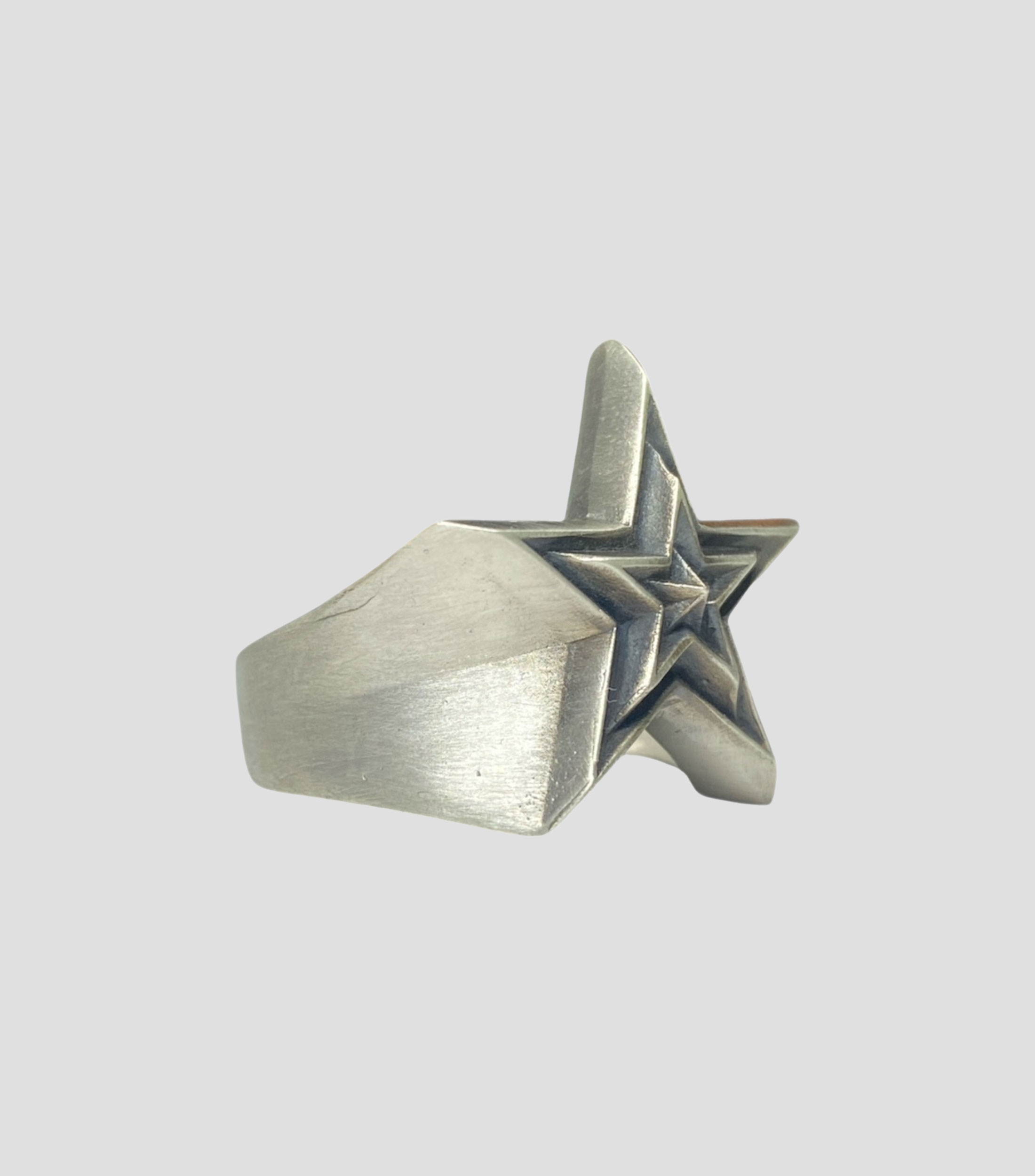 Anillo en plata .925 estrella 3D Unisex