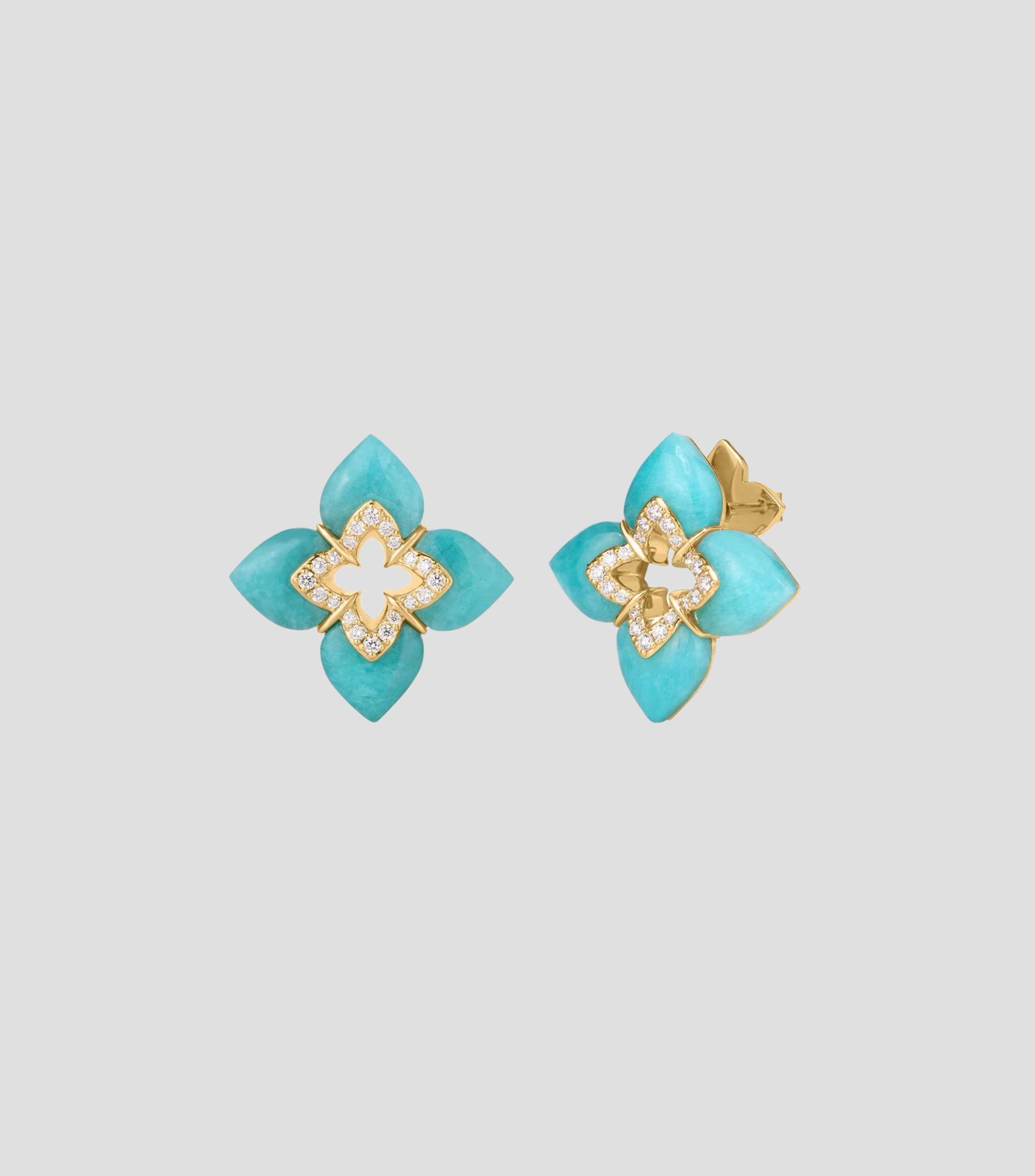 Aretes en Oro amarillo de 18 Kilates Venetian Princess con diamantes Mujer