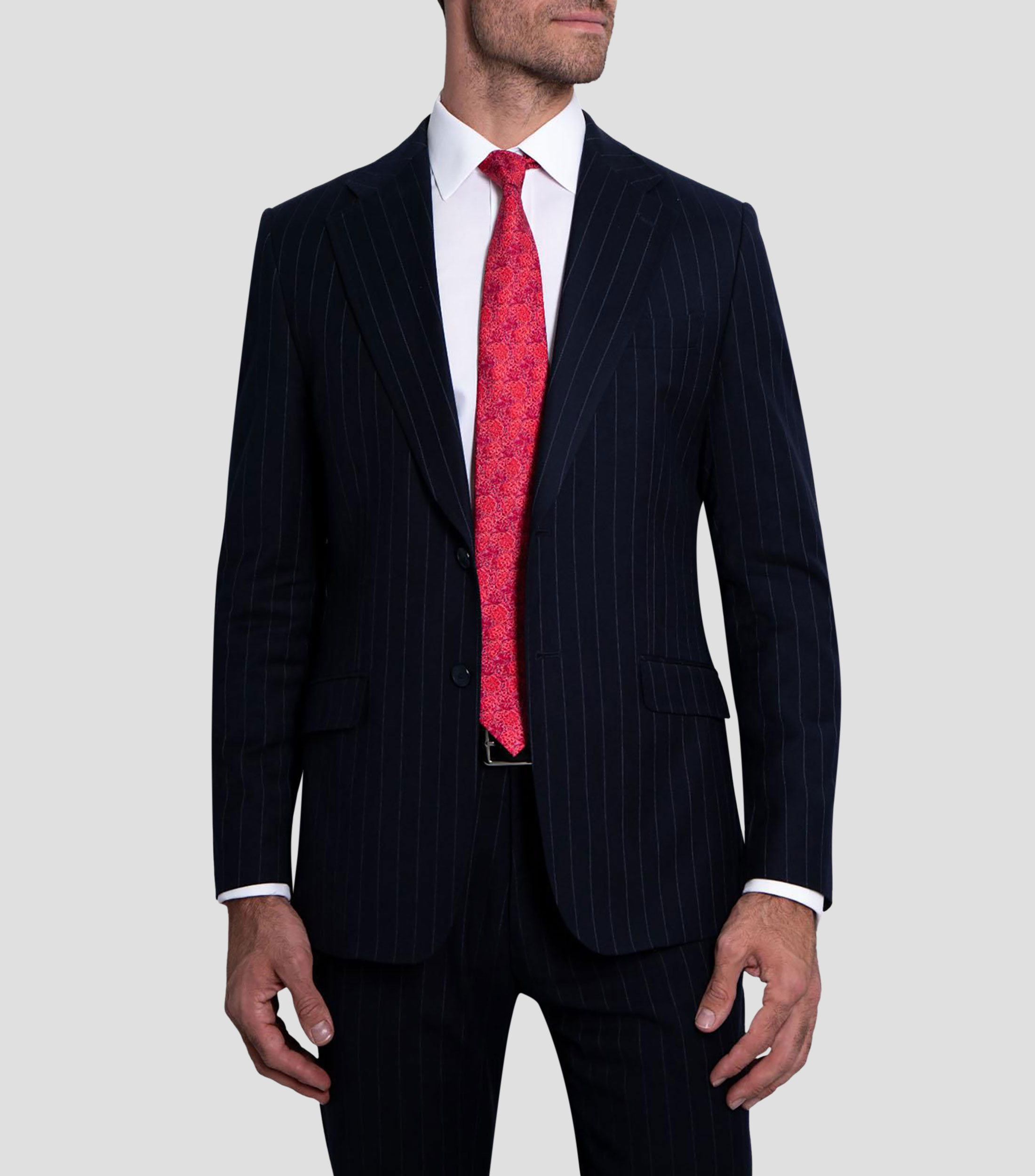 Corbata ancha de seda estampada