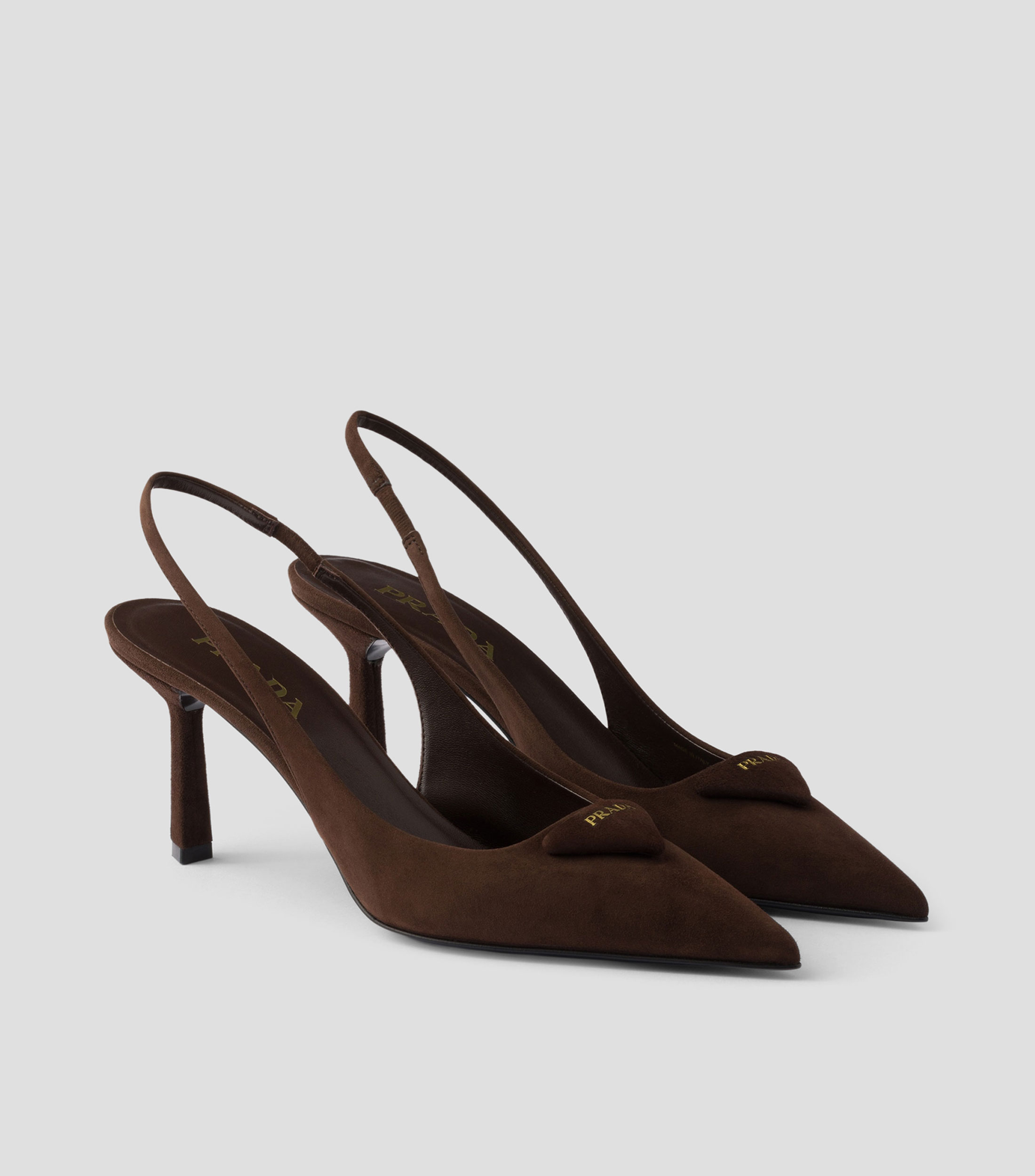 Zapatillas con Tacón Delgado en Piel Mujer