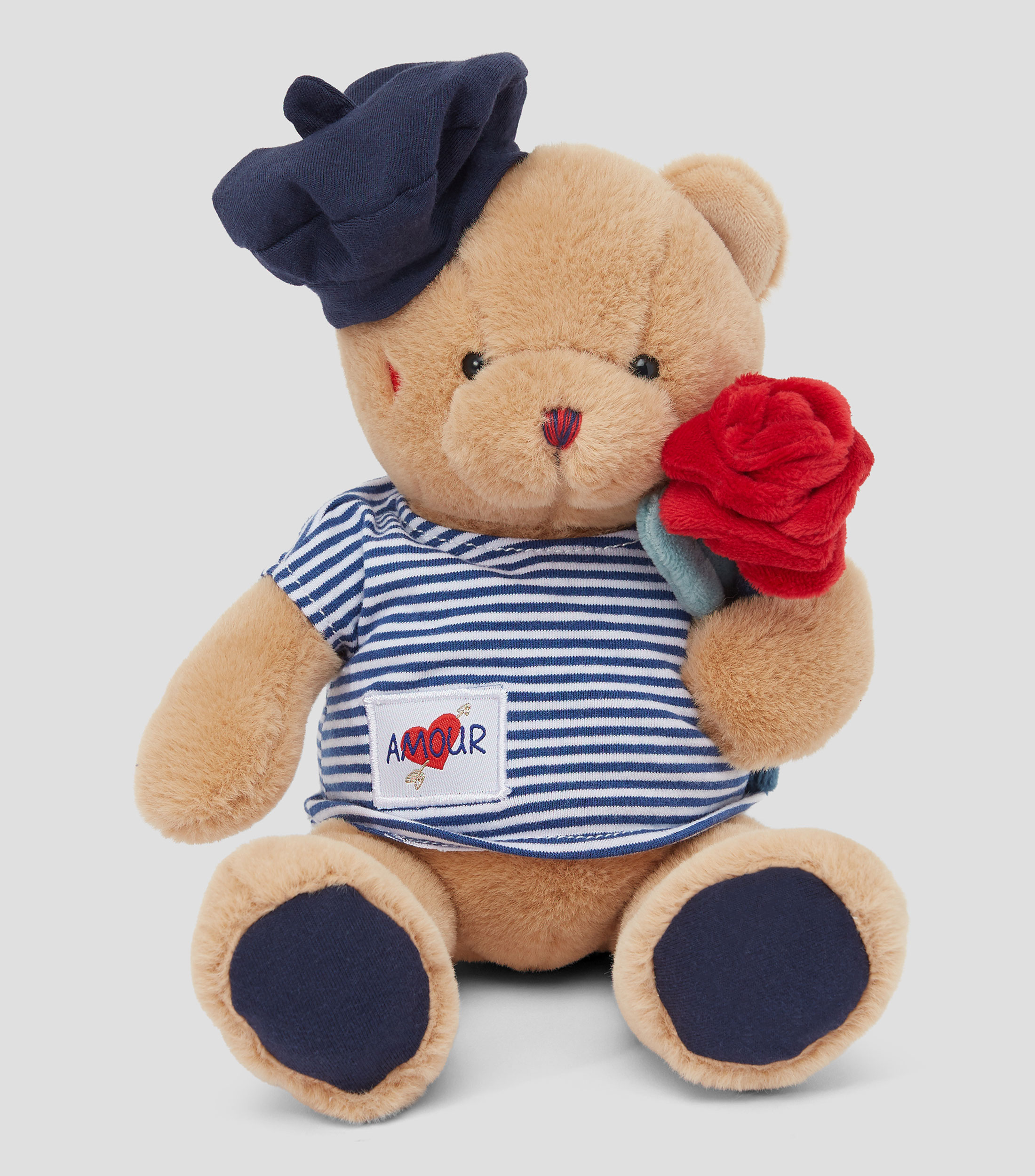 Peluche Lours Romantique Avec Rose