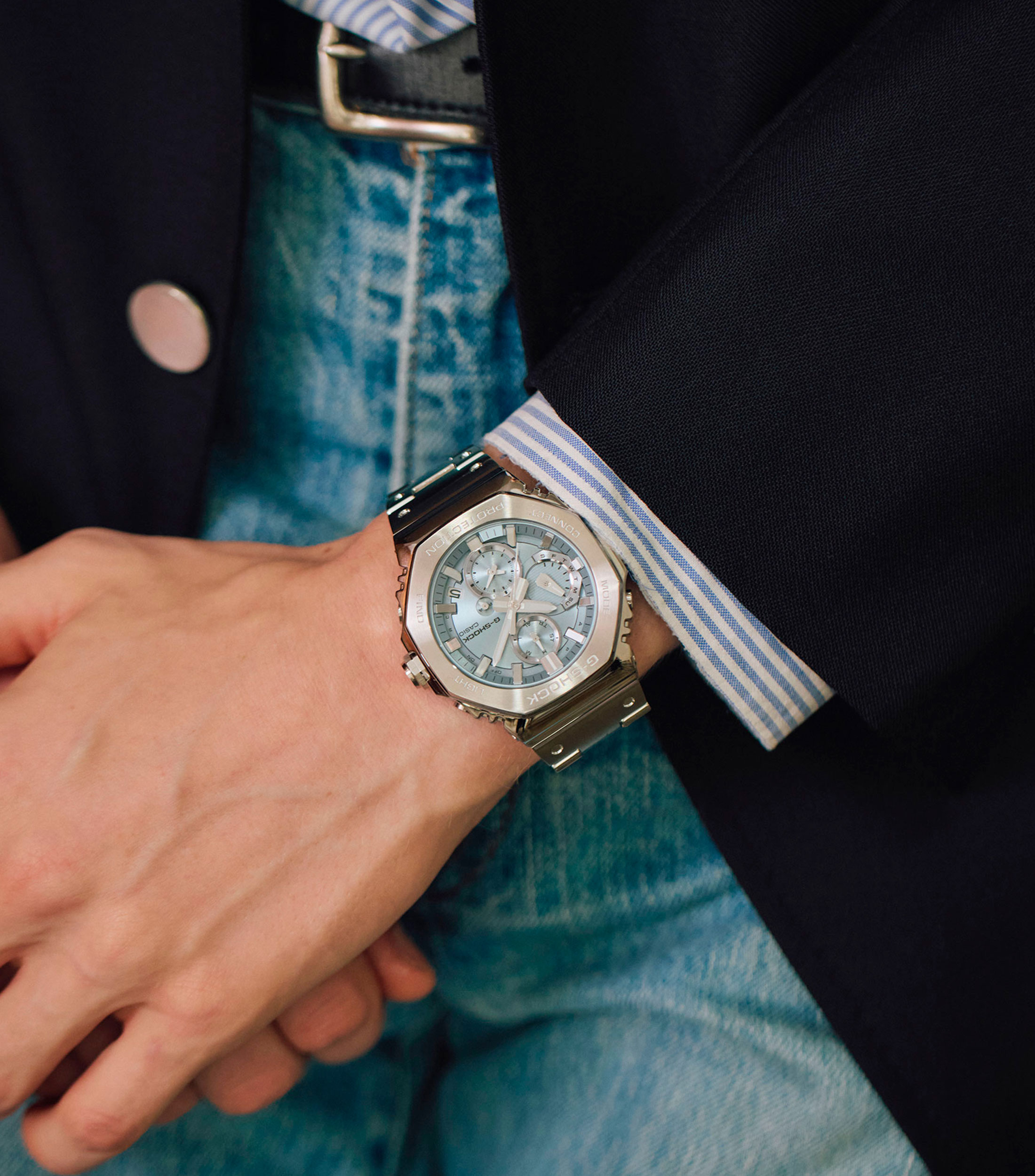 Reloj para Hombre G-Shock Full Metal Casual Plateado