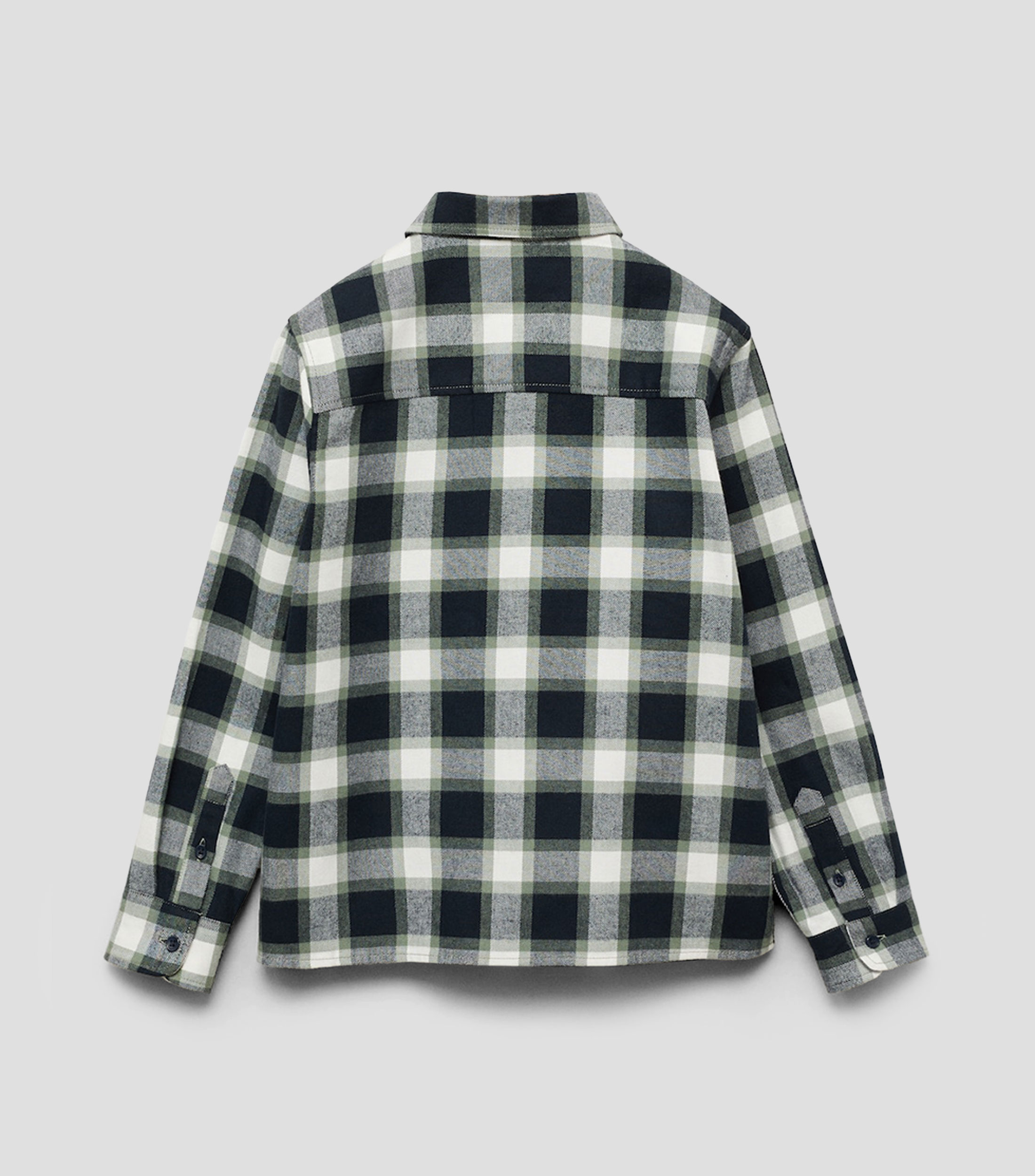 Camisa a cuadros de manga larga Niño