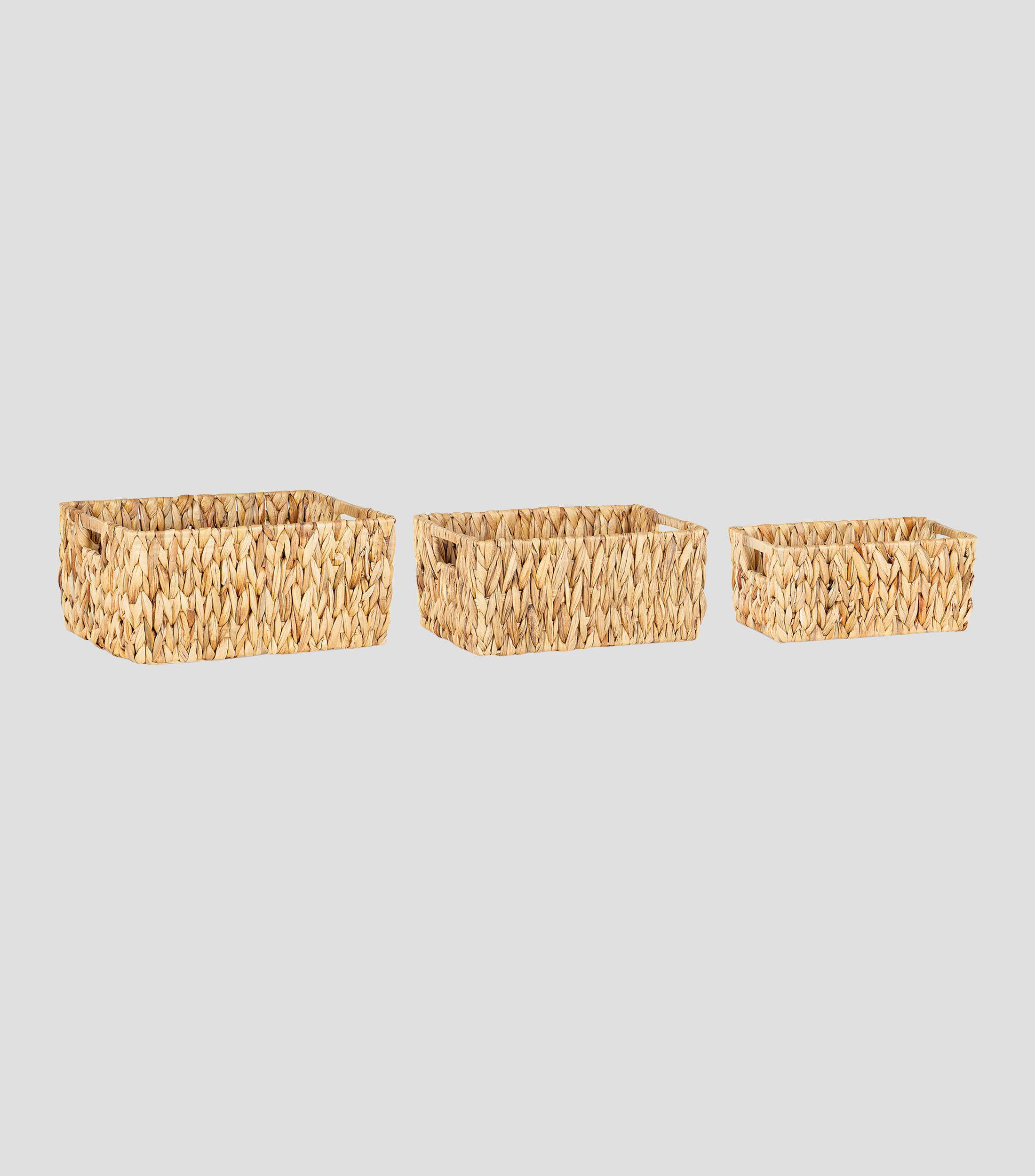 Cestas Multiusos Mimbre Beige Set3