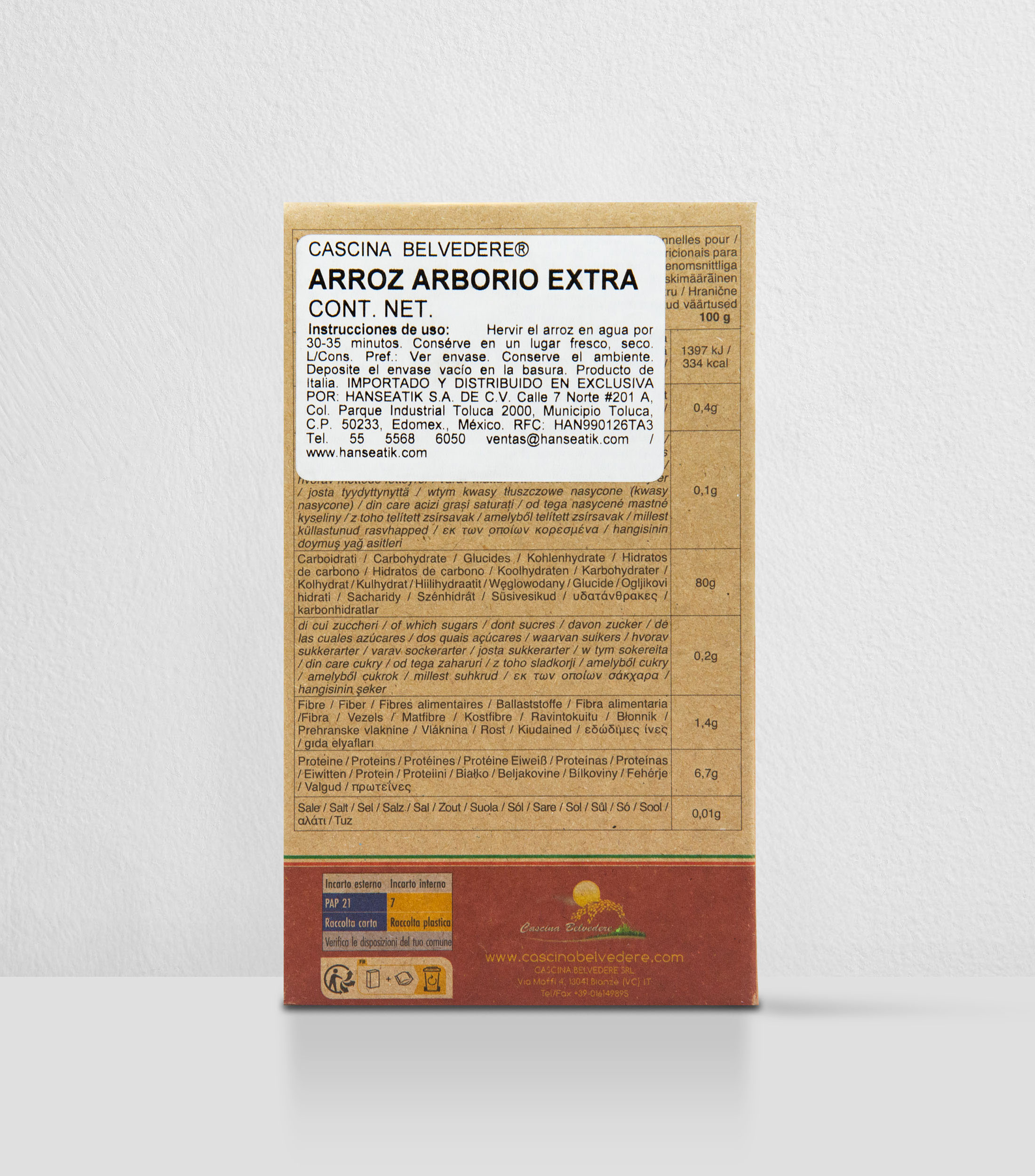 Arroz Arborio Extra, 500 g