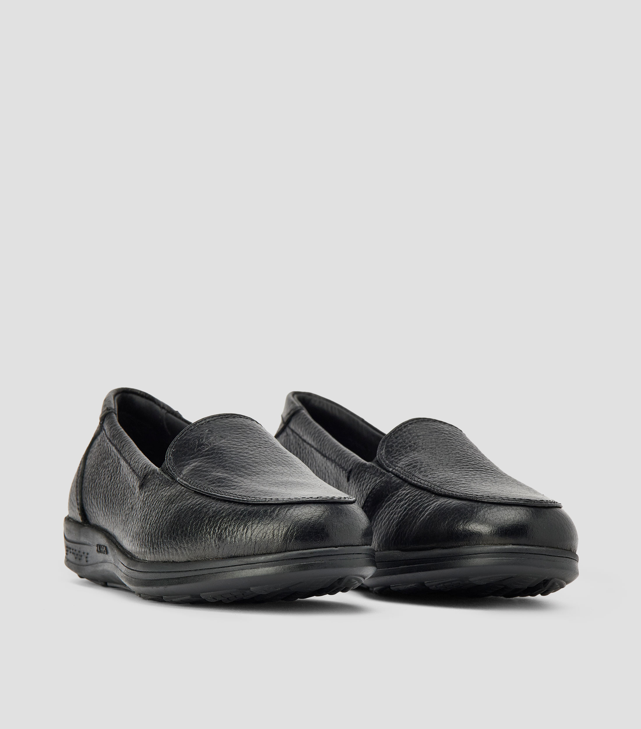 Mocasines en piel con plataforma Mujer
