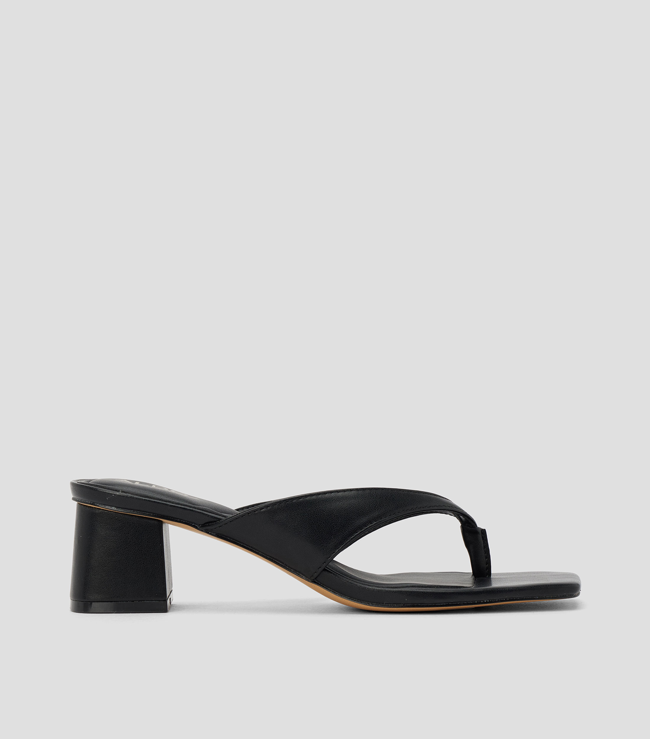 Sandalias con tacón ancho y delgado Mujer