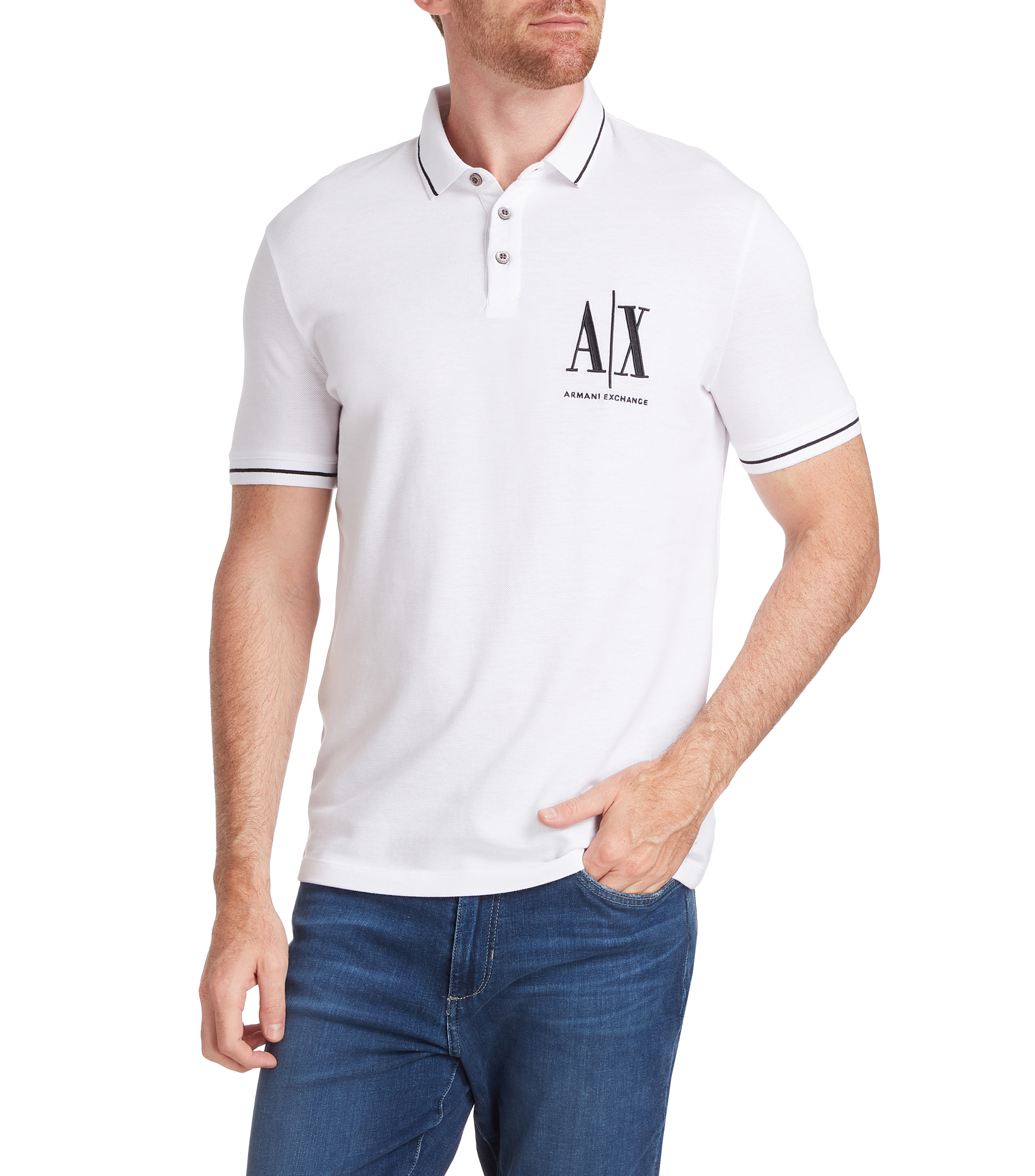 Introducir 57+ imagen armani exchange polo hombre - Abzlocal.mx