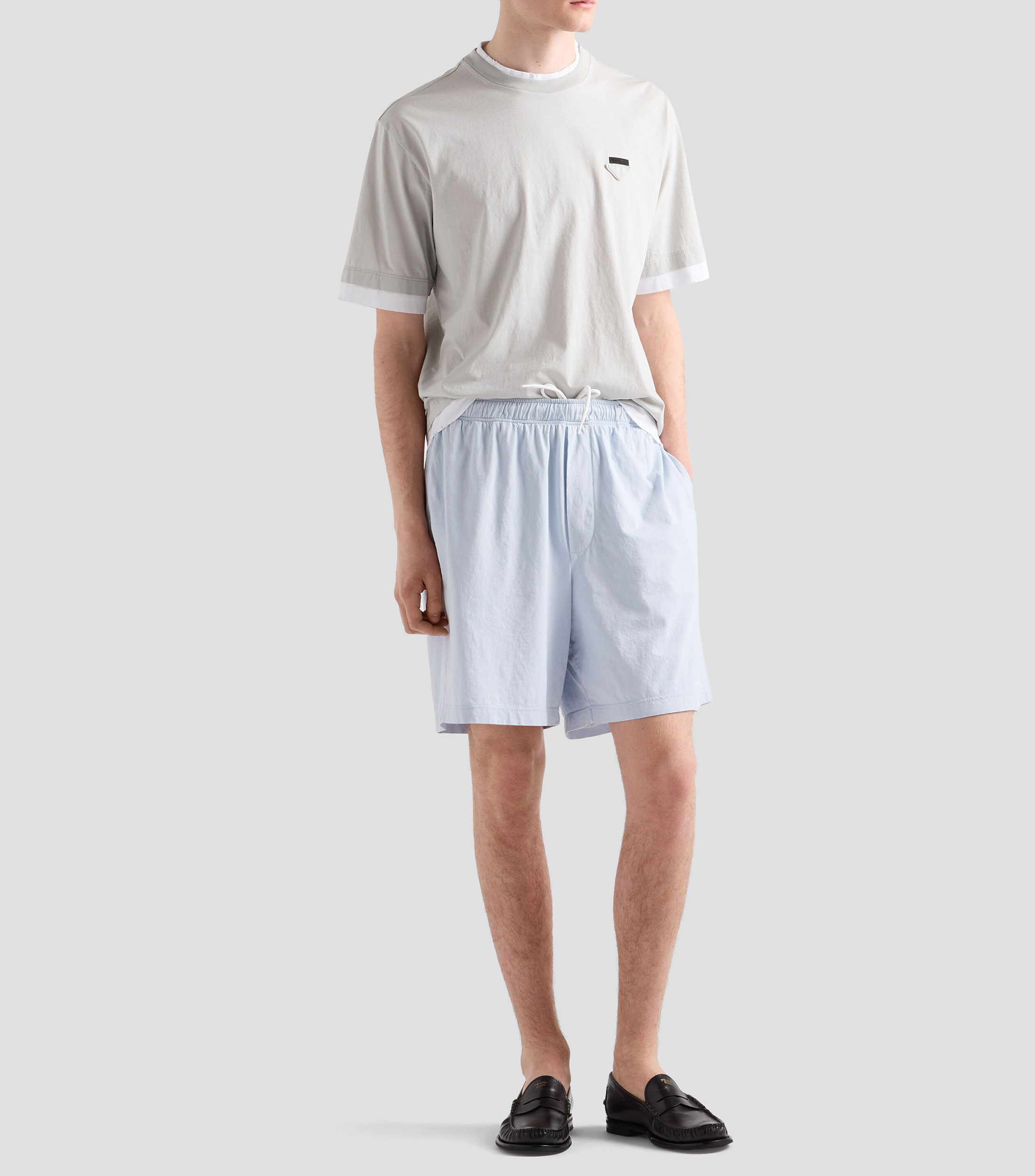 Playera cuello redondo manga corta lisa Hombre