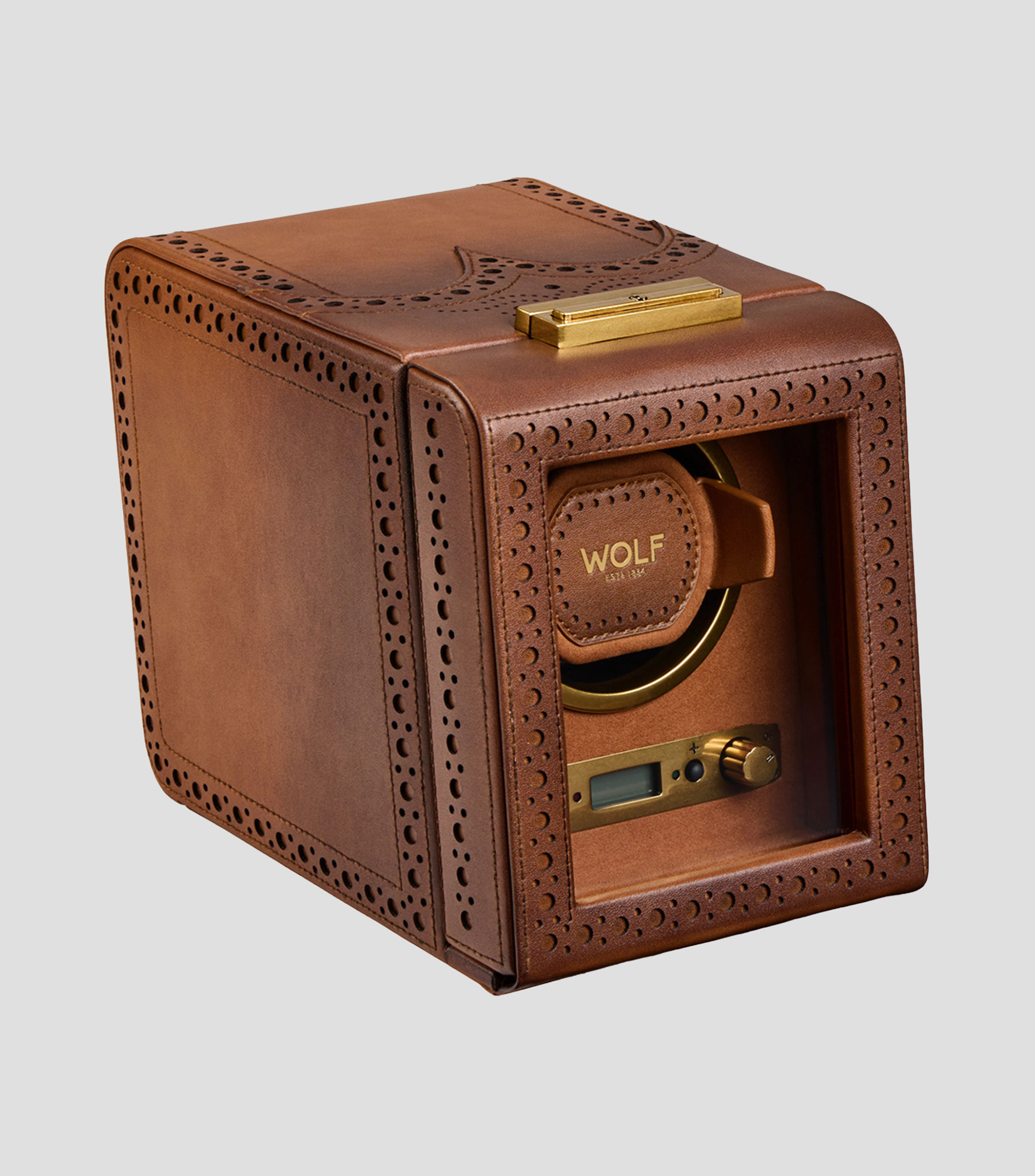 Estuche para relojes automáticos Brogue Hombre