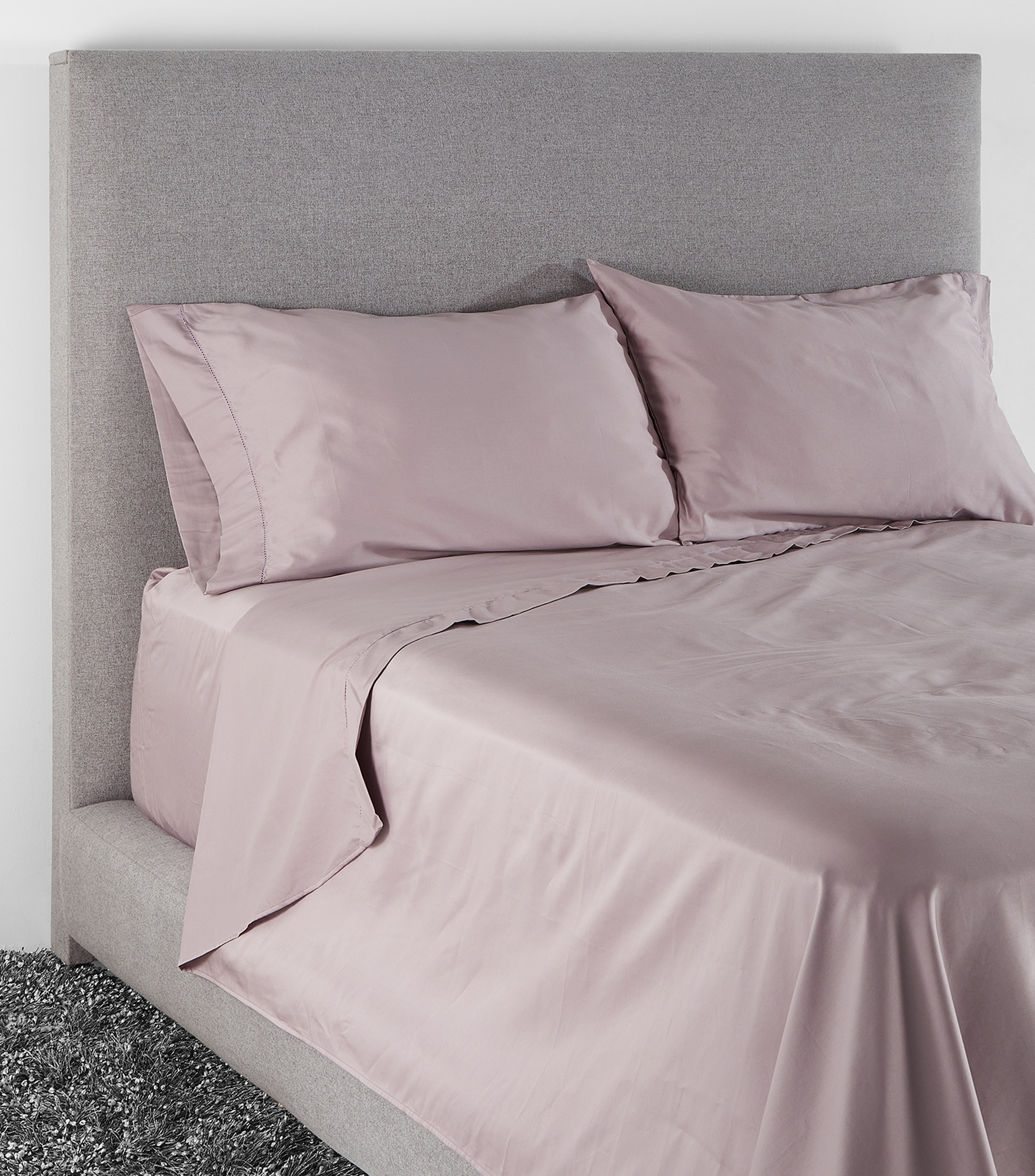 Juego Sábanas Sateen Lavanda Queen Size