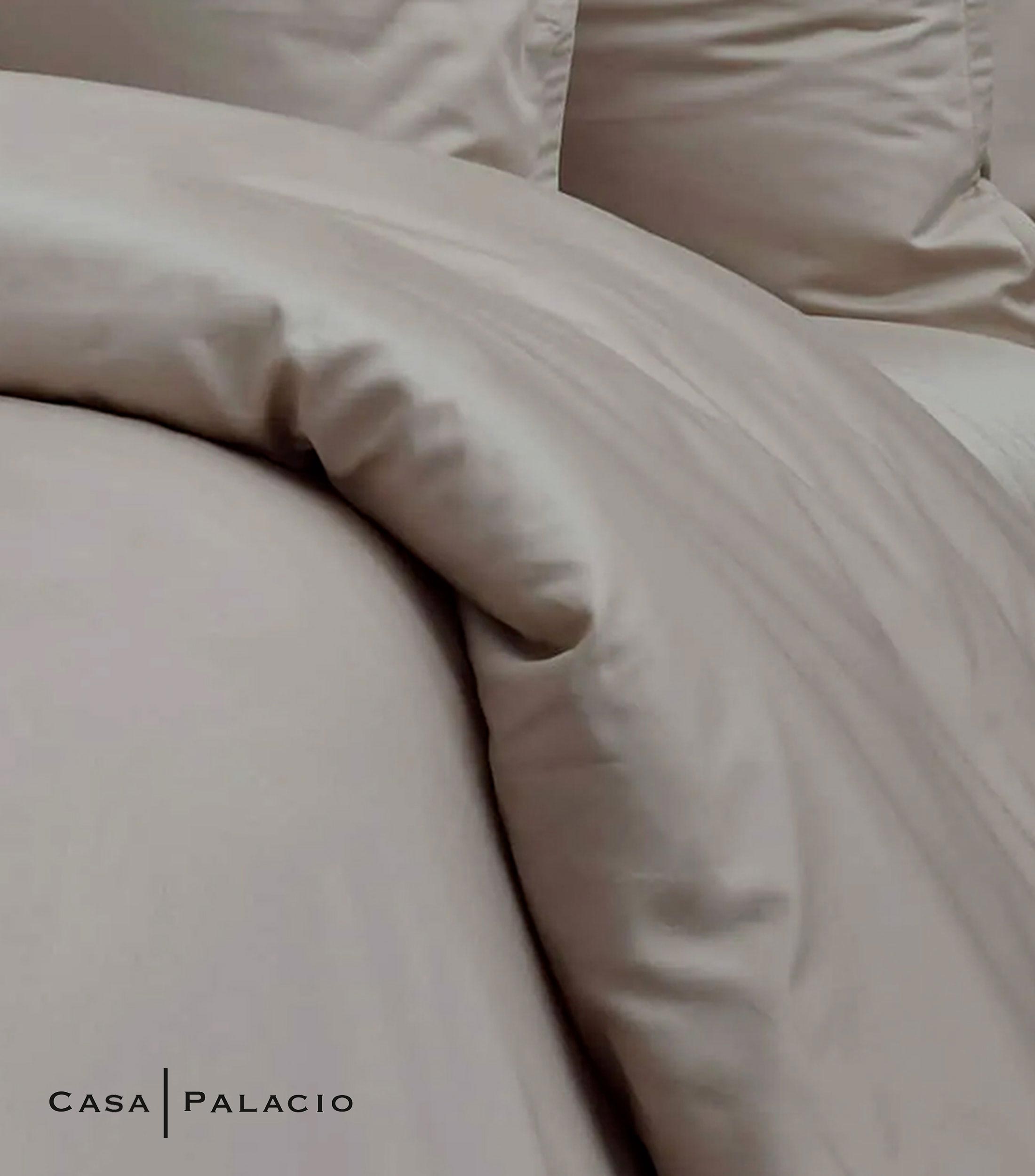 Funda para Duvet Individual Taupe Beige