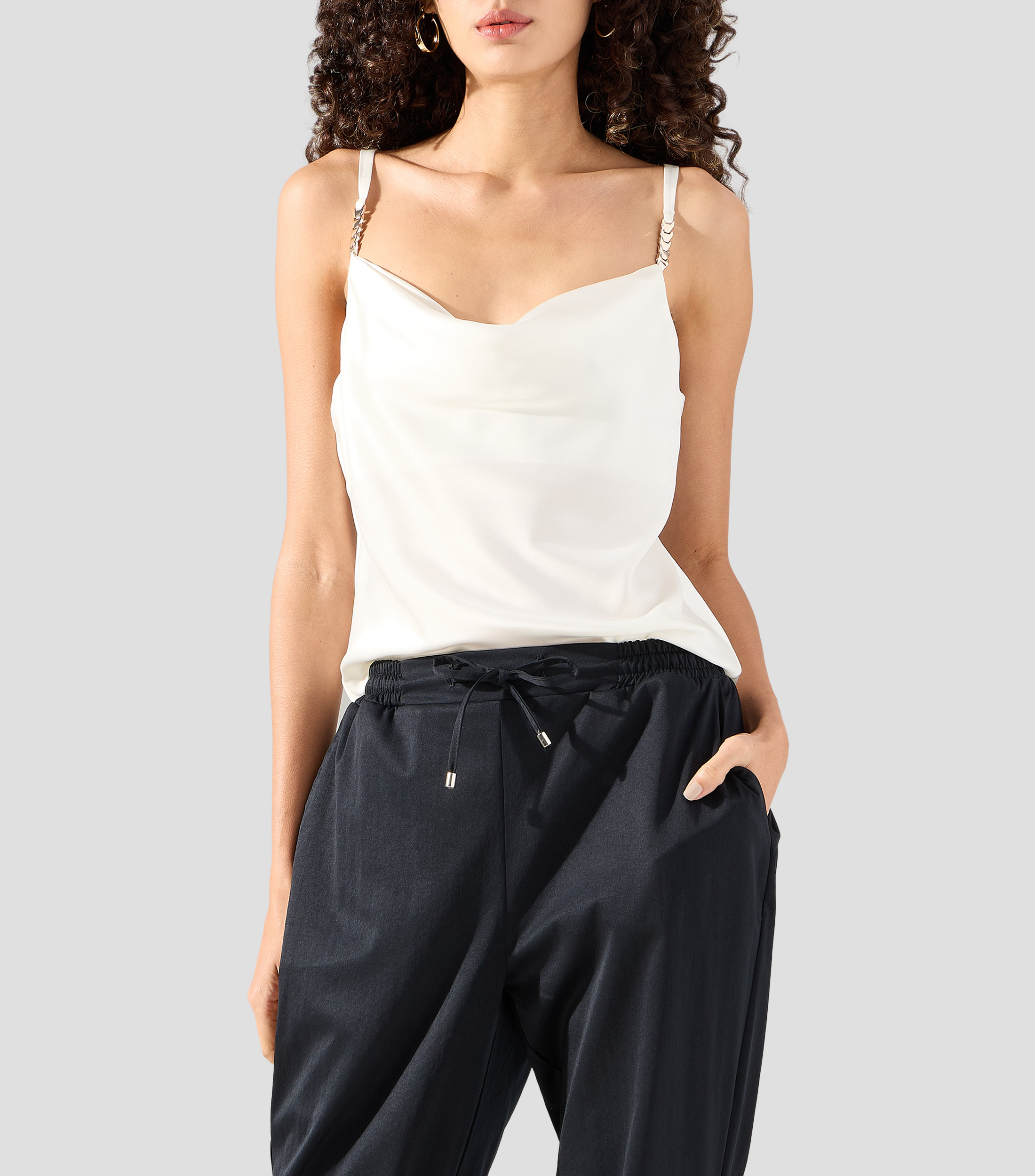 Top Macadamia Liso Mujer
