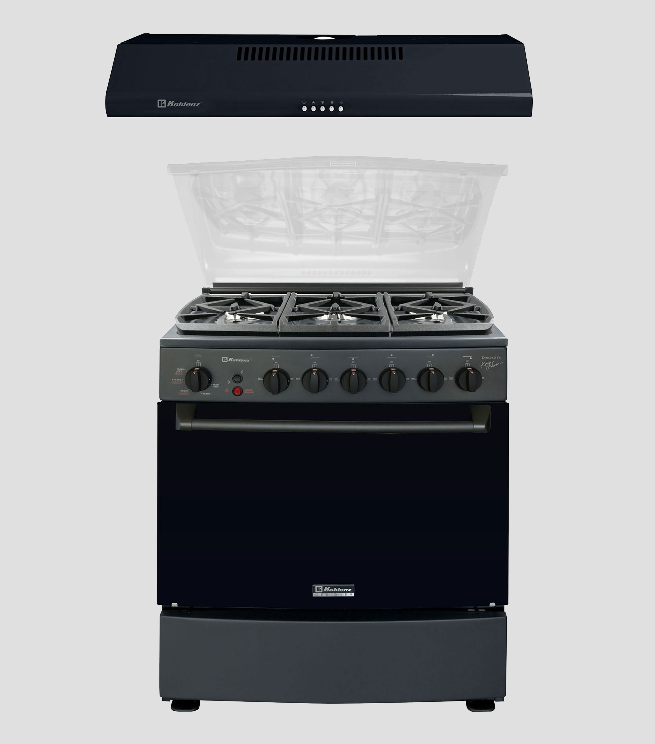 Combo Estufa de Piso Ginebra Gas LP 30" + Campana Extractora Integrable