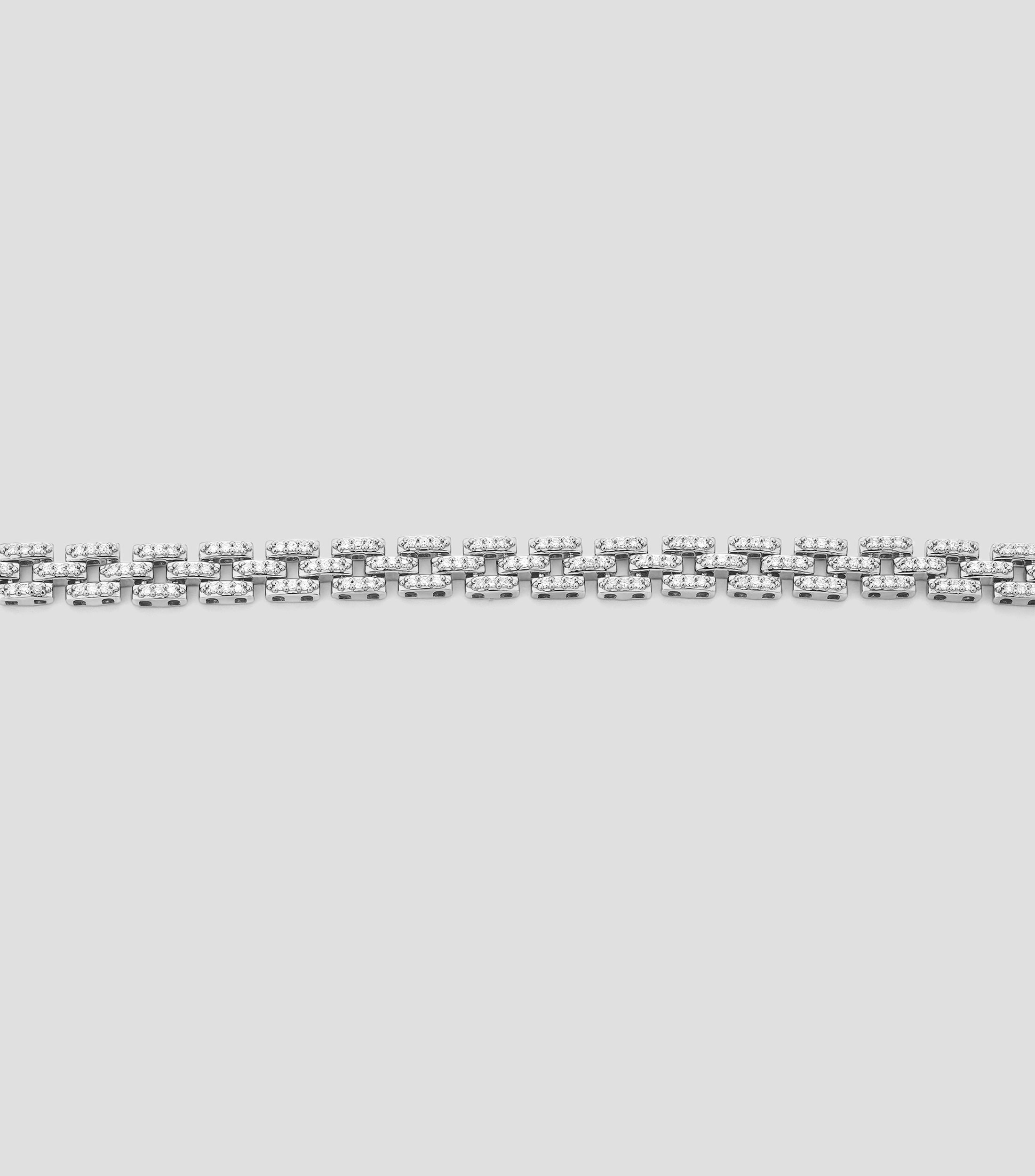 Pulsera en oro con diamantes Mujer