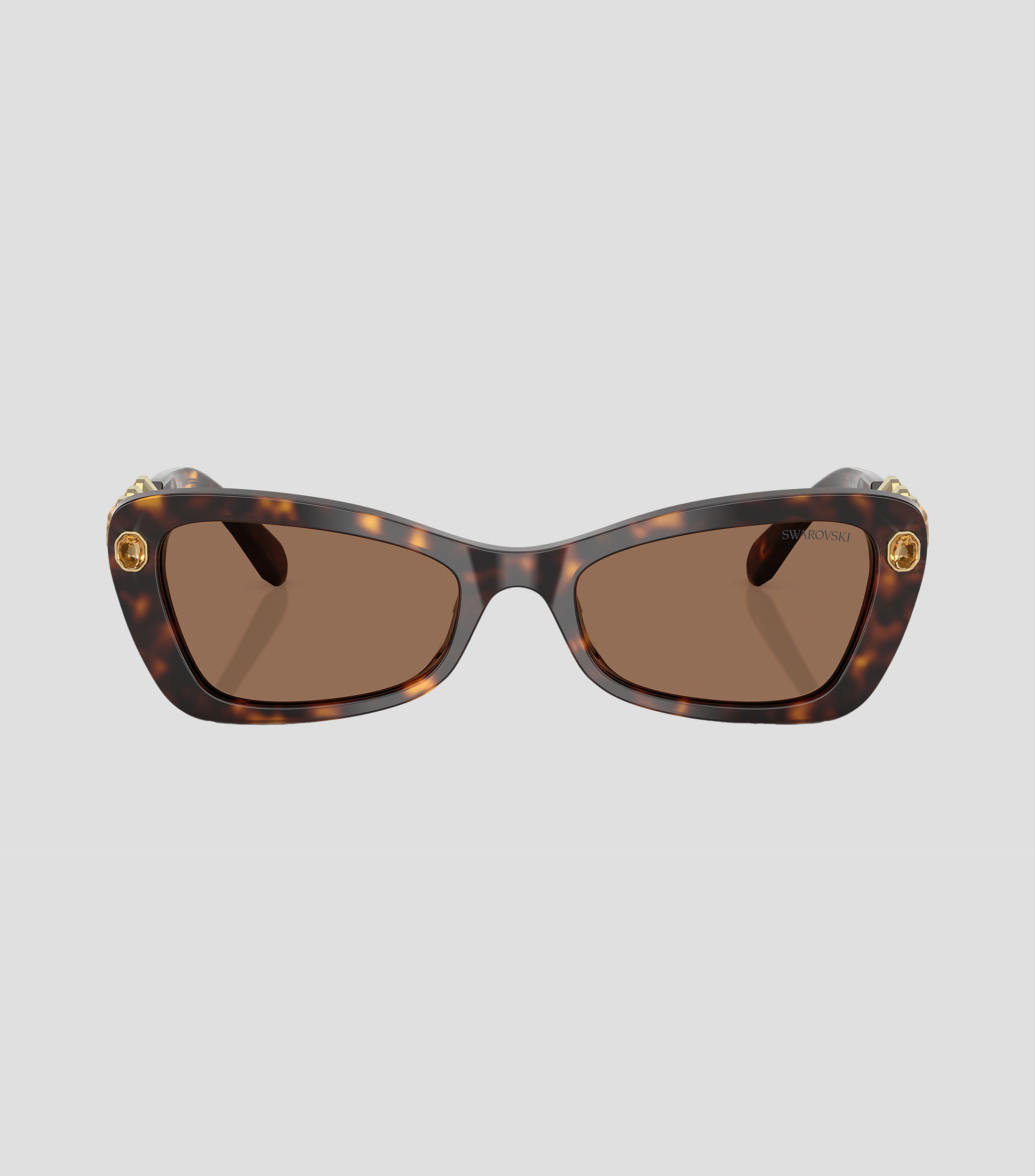 Lentes de sol rectangulares carey Mujer