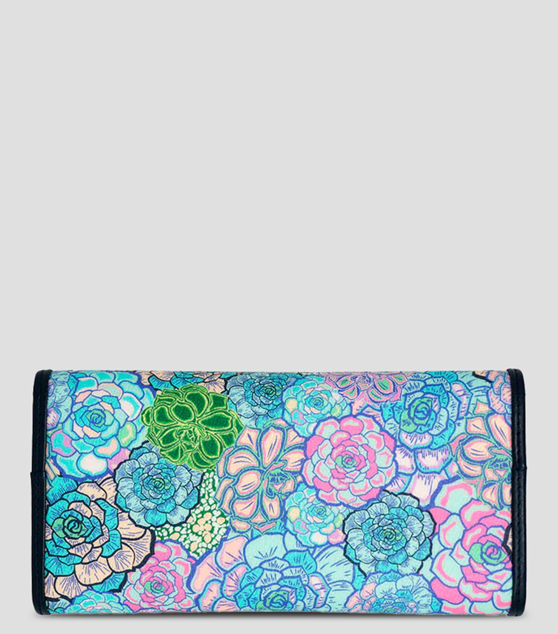 Cartera multicolor con suculentas Mujer