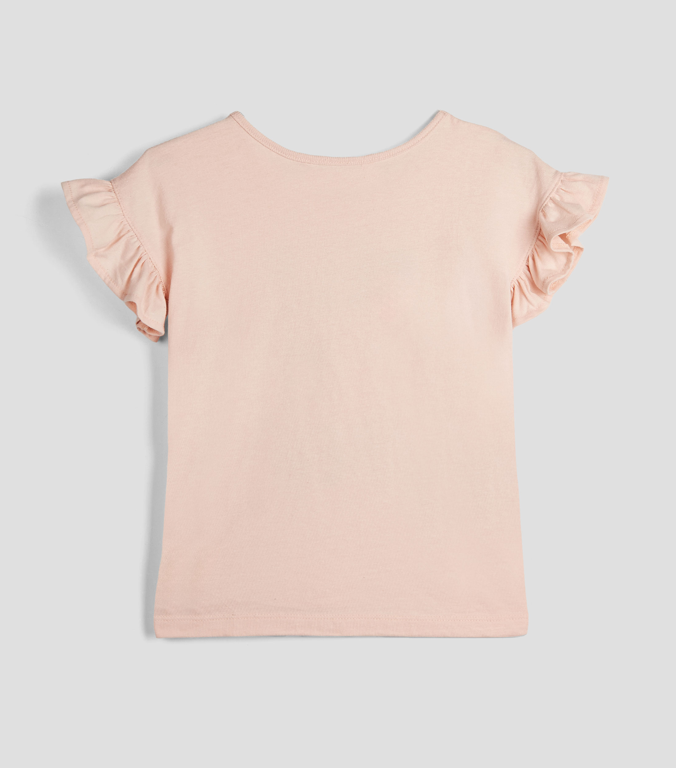 Playera cuello redondo manga corta estampada Niña