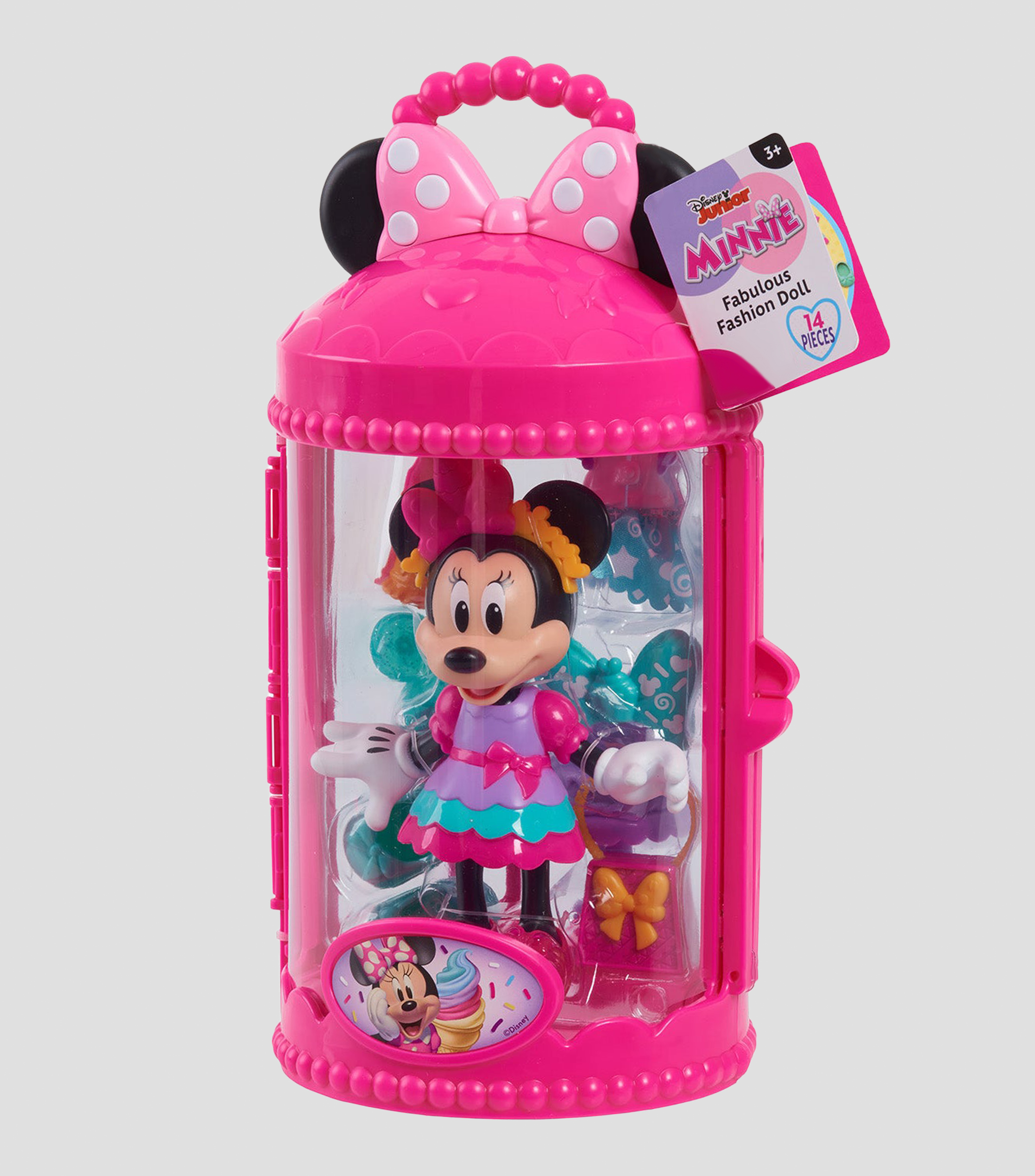Muñeca Fashion Minnie Mouse Maletín Rosa