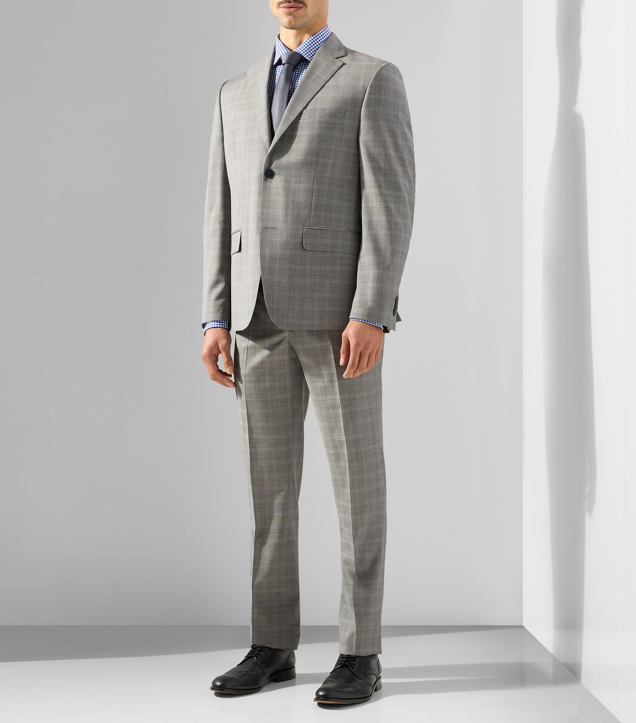 Camisa con cuadros manga larga Hombre