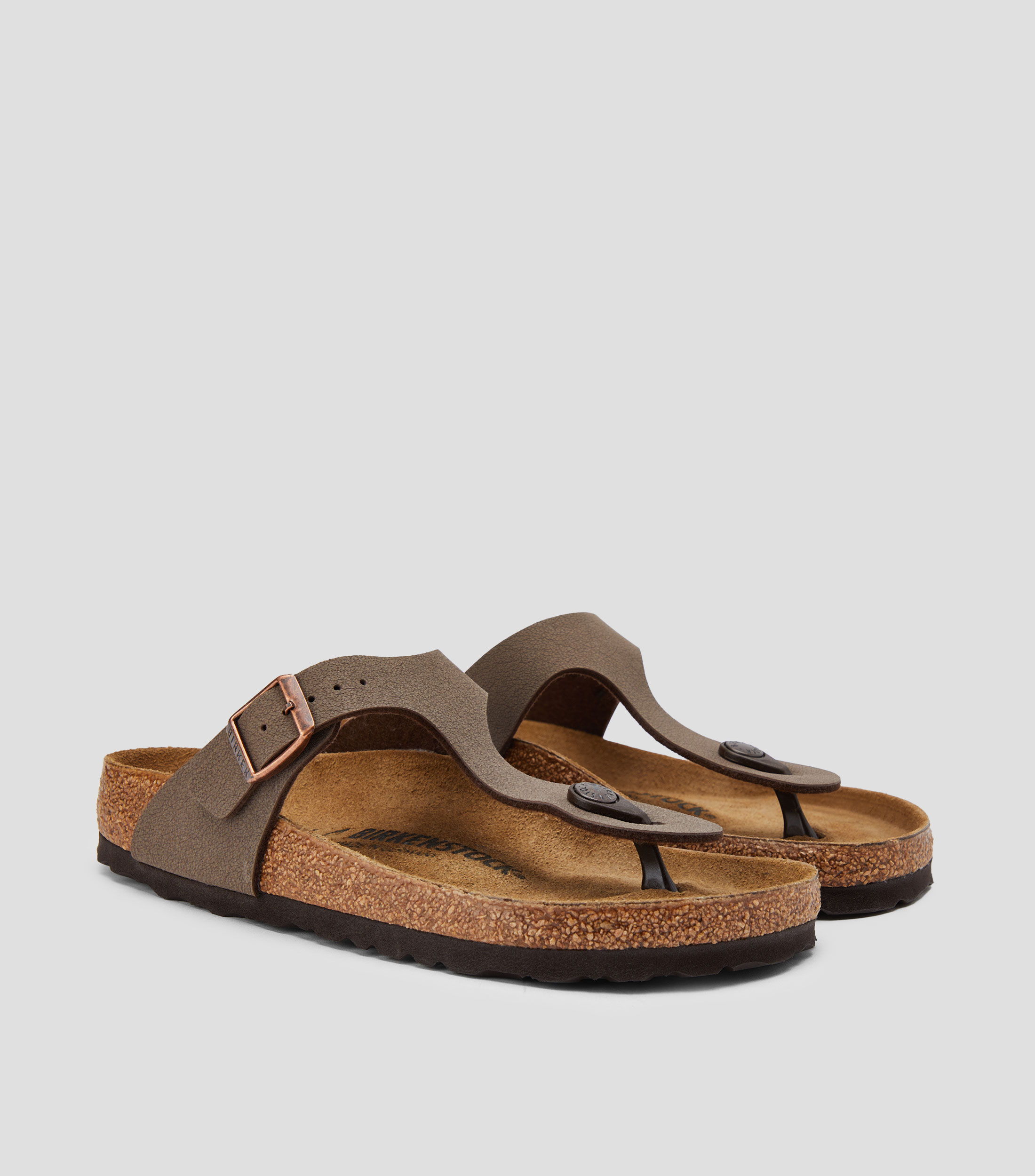Sandalias pata de gallo planas Gizeh Mujer