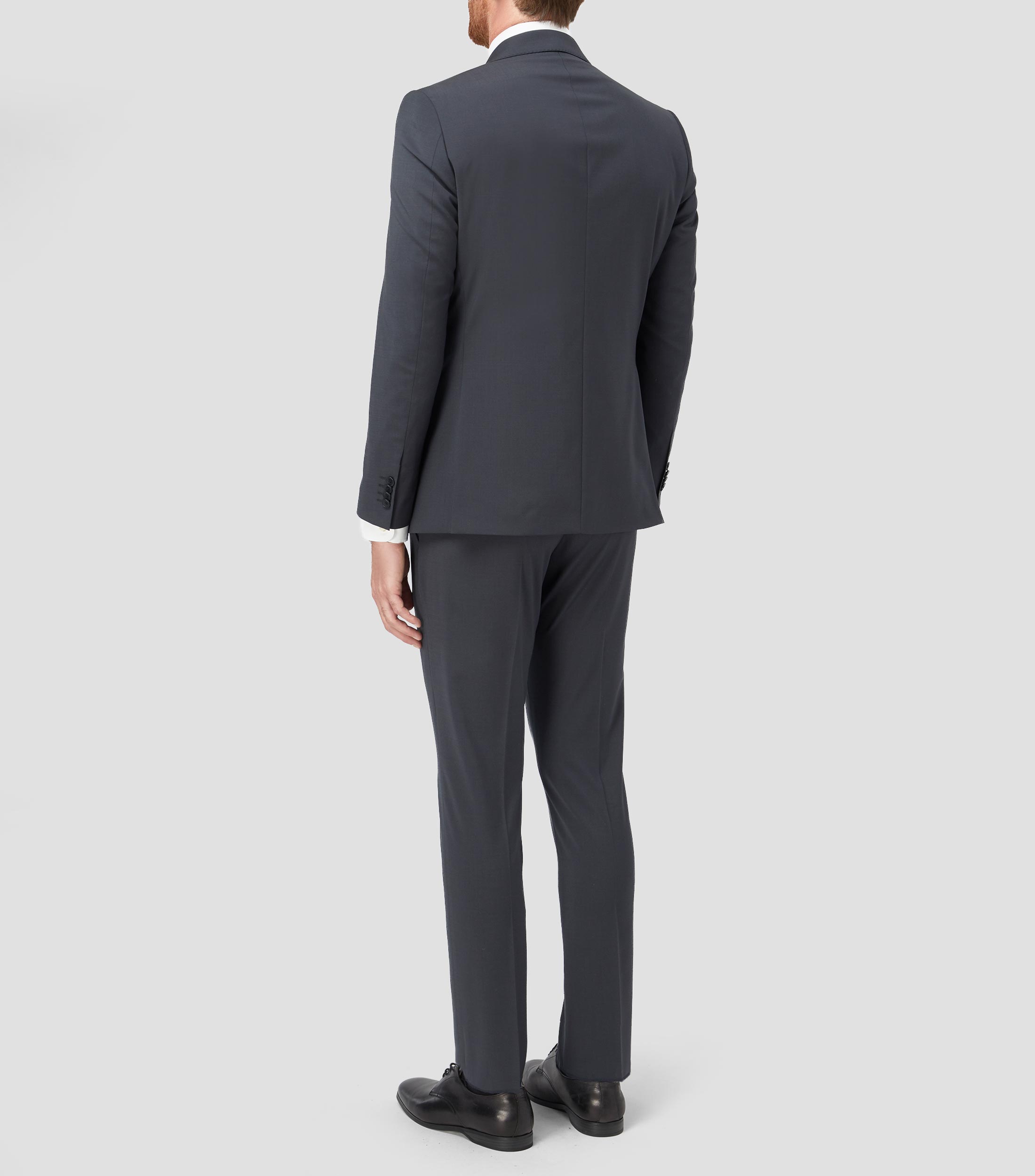 Traje de corte recto liso Hombre