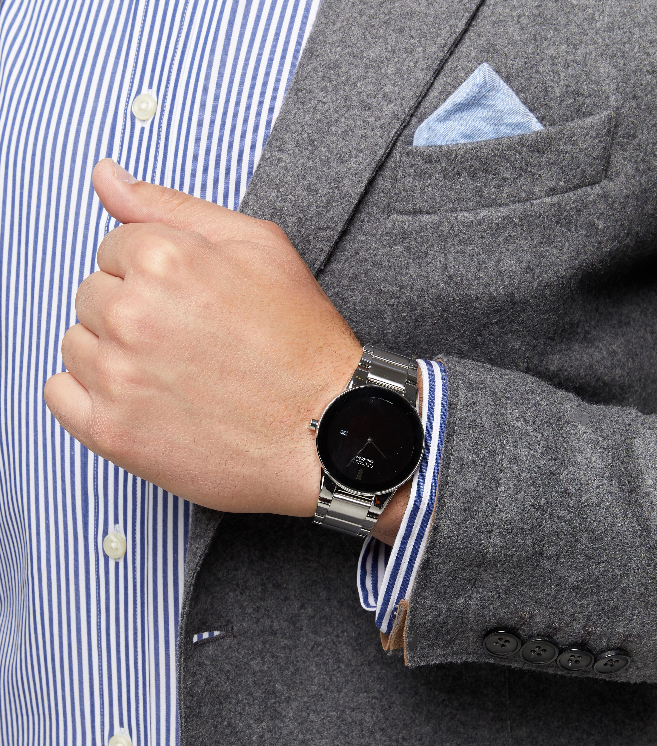 Reloj para Hombre Axiom Casual Plateado