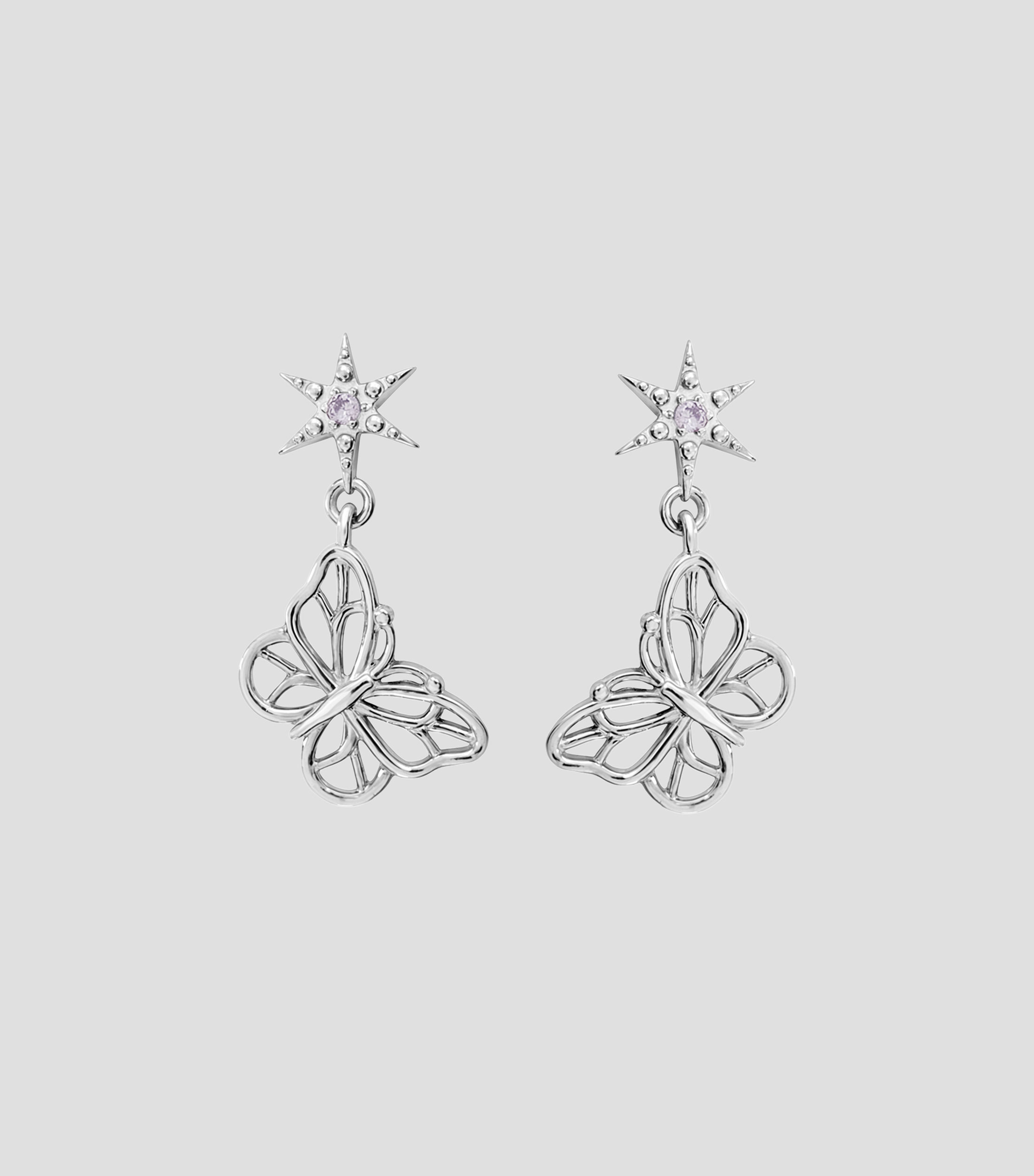 Aretes en plata .925 con circonias Mia Mujer