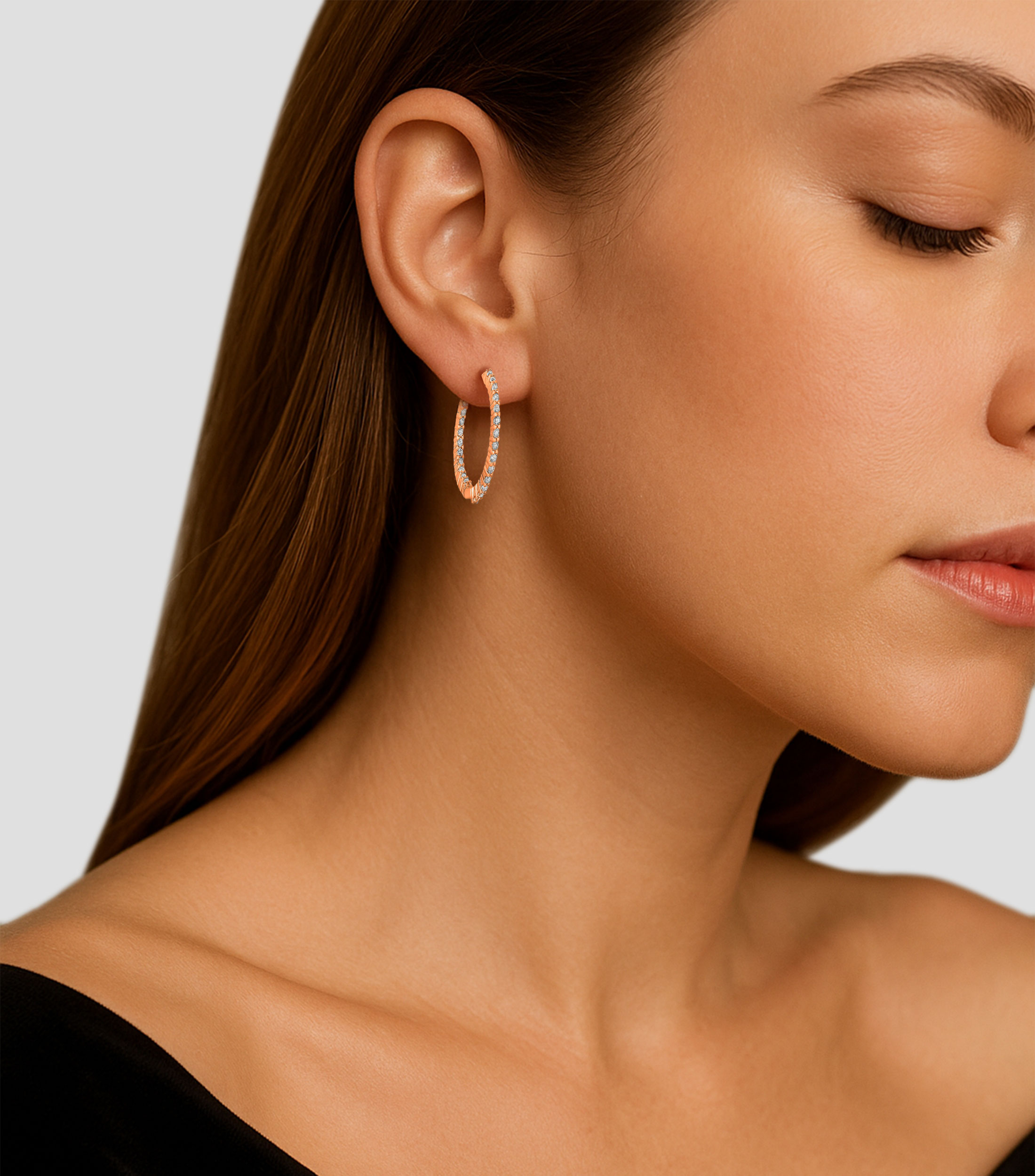 Aretes con Incrustaciones Mujer