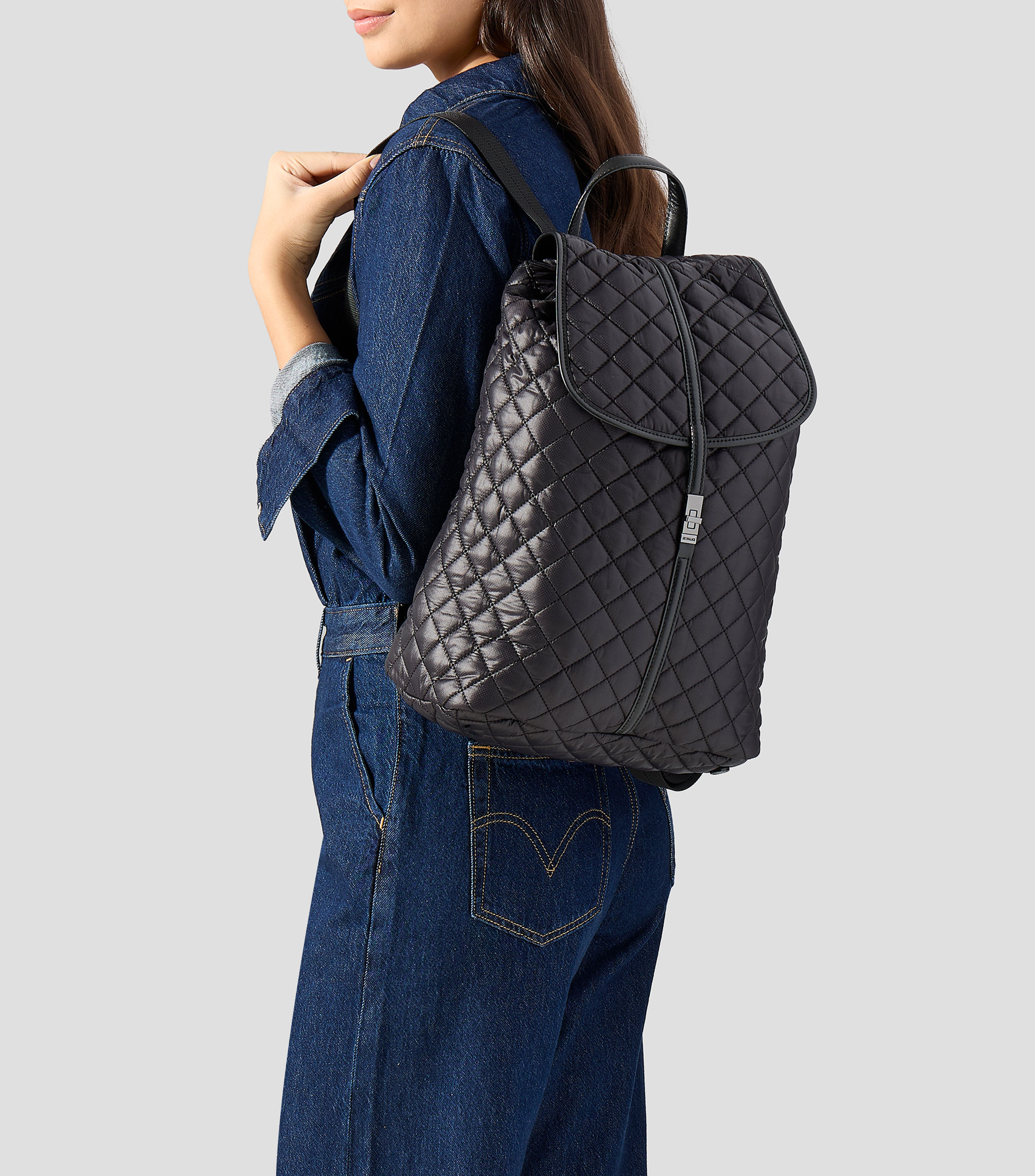 Bolsa backpack Astor negra Mujer