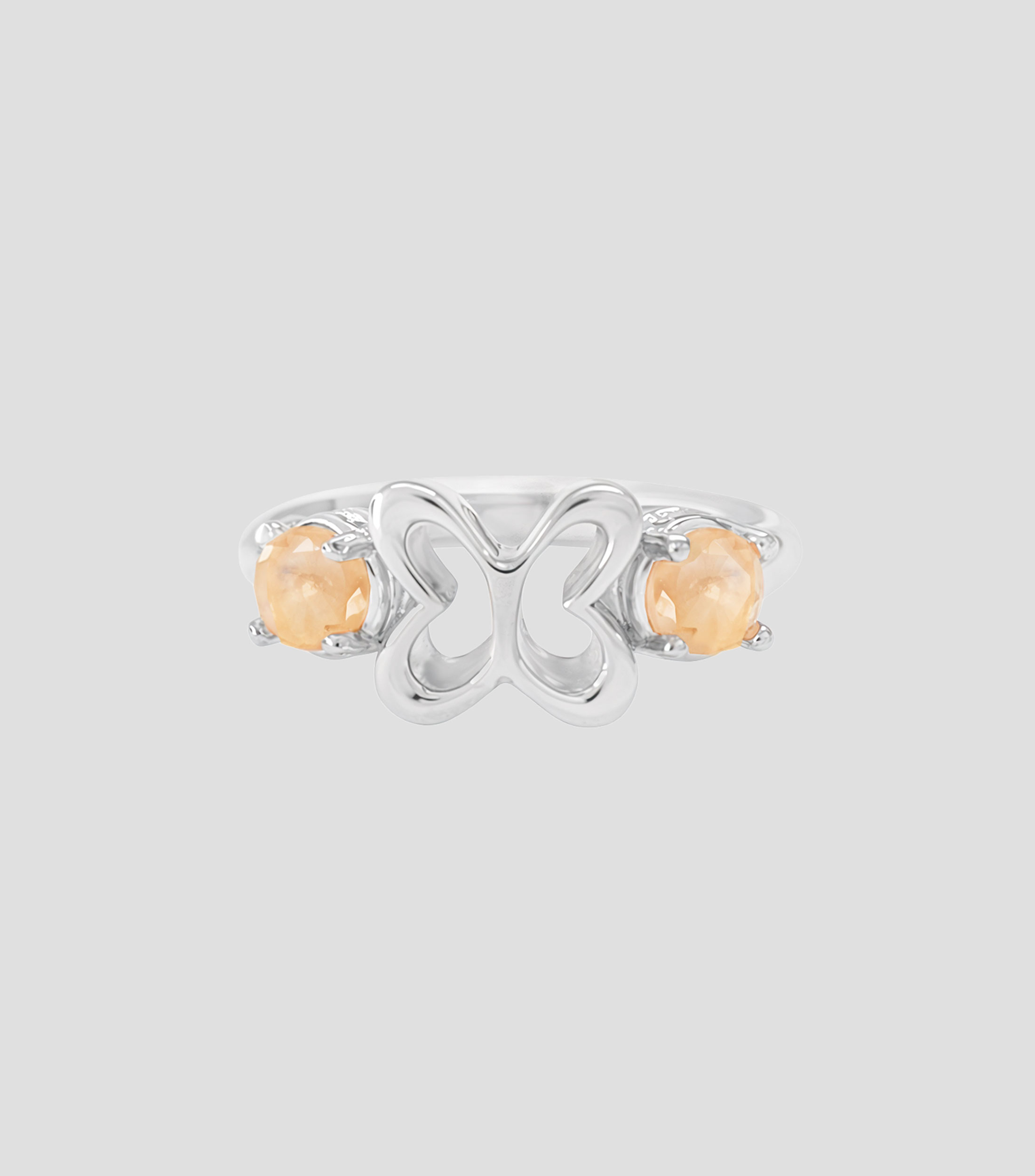 Anillo Mariposa en Plata .925 con cristales Mujer Talla 7