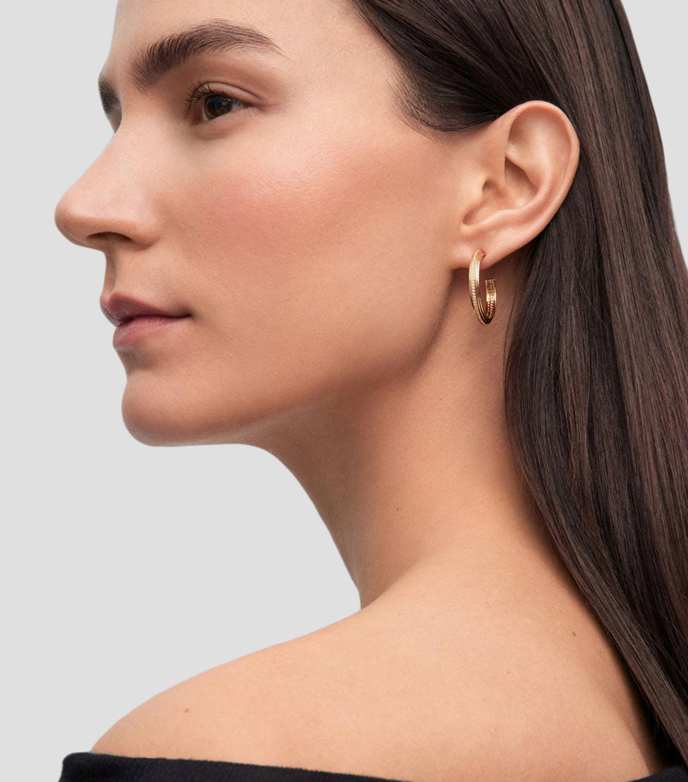 Pendientes en Oro de 18 Kilates con Diamantes Mujer