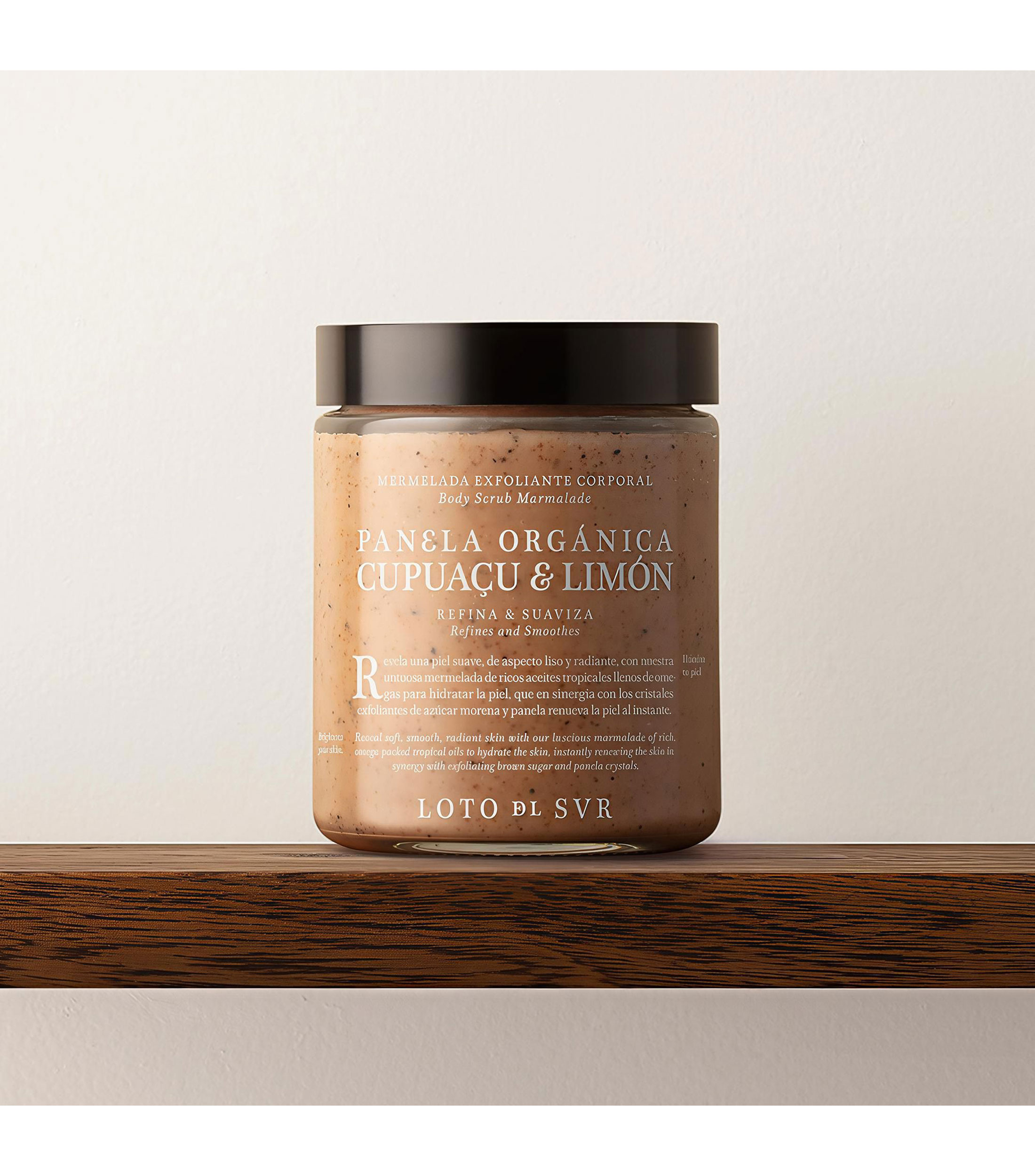 Mermelada Exfoliante Corporal Panela Orgánica, Cupuaçu & Limón, 230 ml