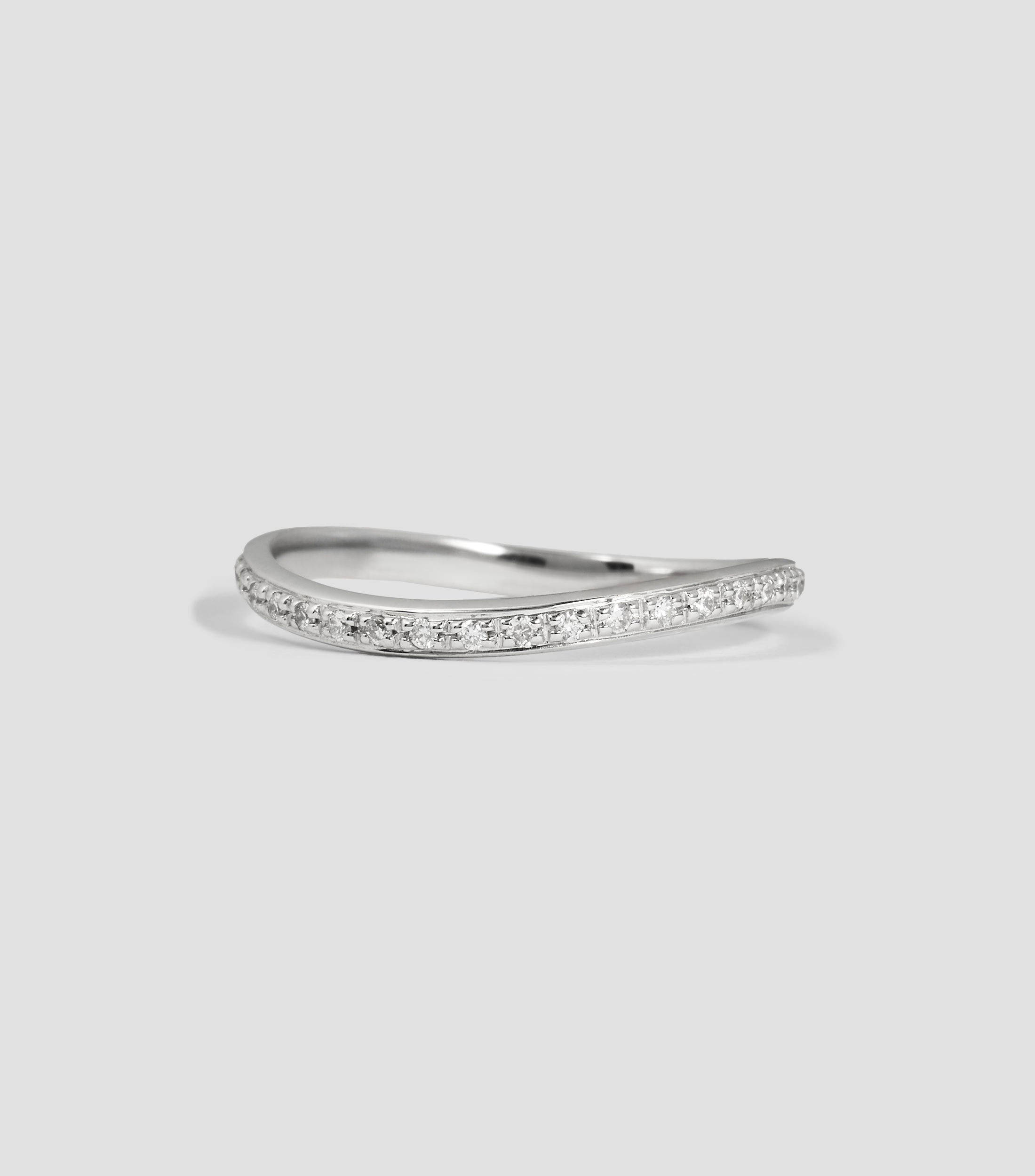 Anillo en oro blanco de 18 kilates Minou con diamantes Mujer